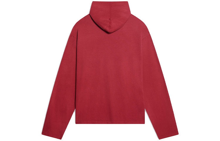 Balenciaga Est. 1917 College Logo Print Hoodie 'Red' 674685TLV896163 - 2
