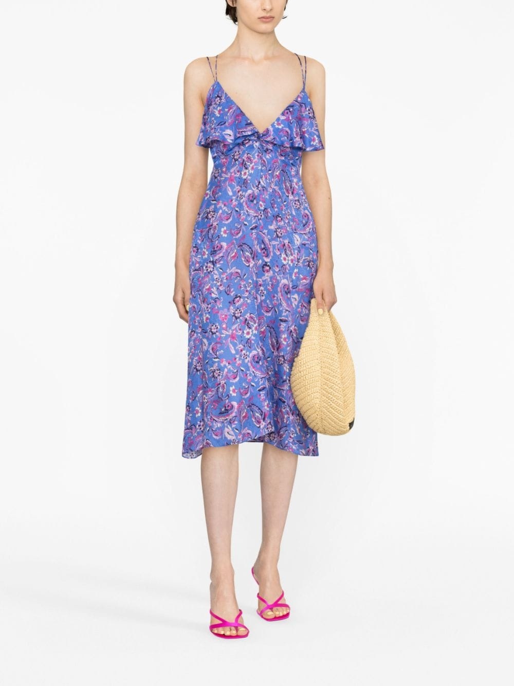 Presly floral-print midi dress - 2