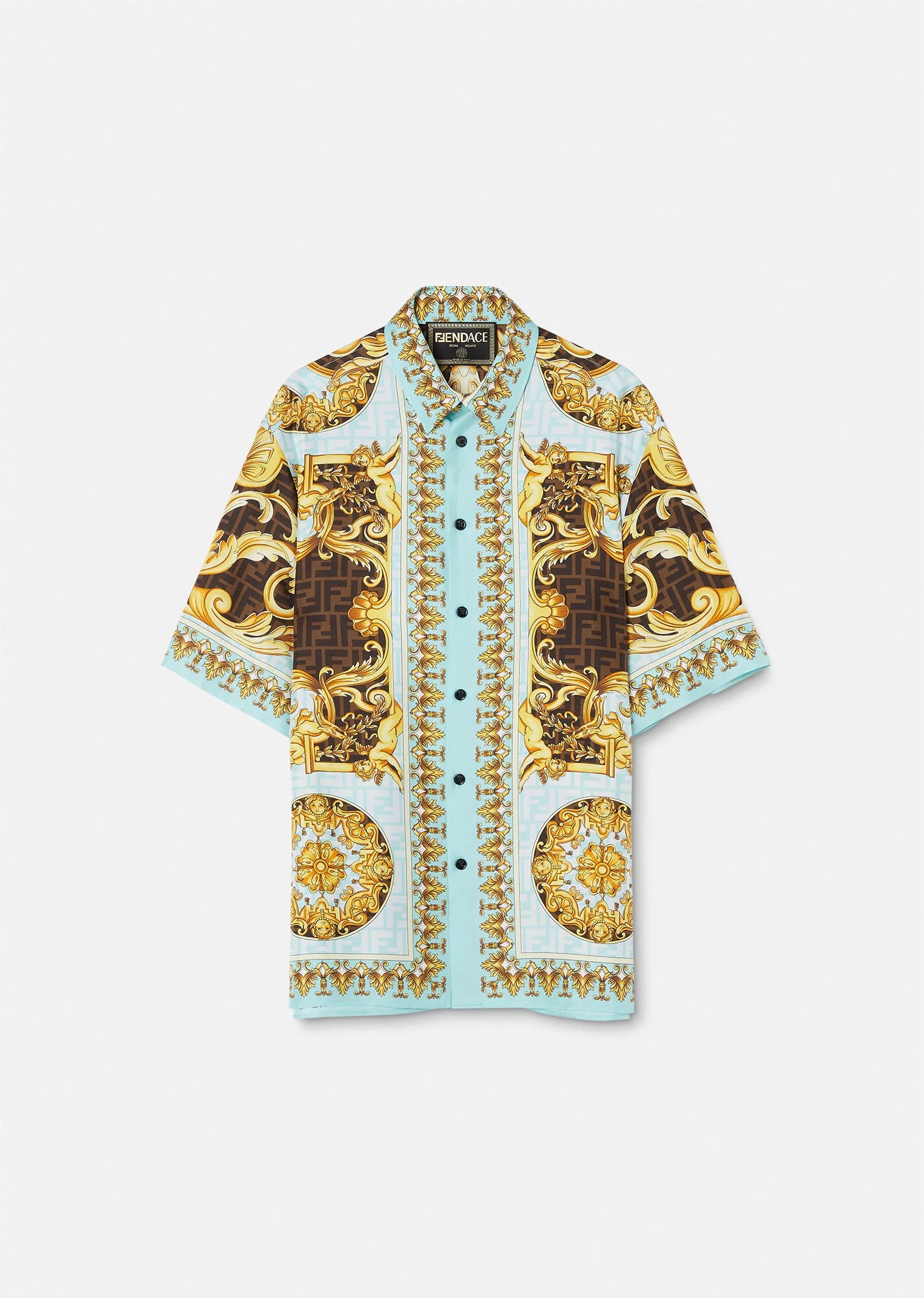 Fendace Wild Baroque Silk Shirt - 1