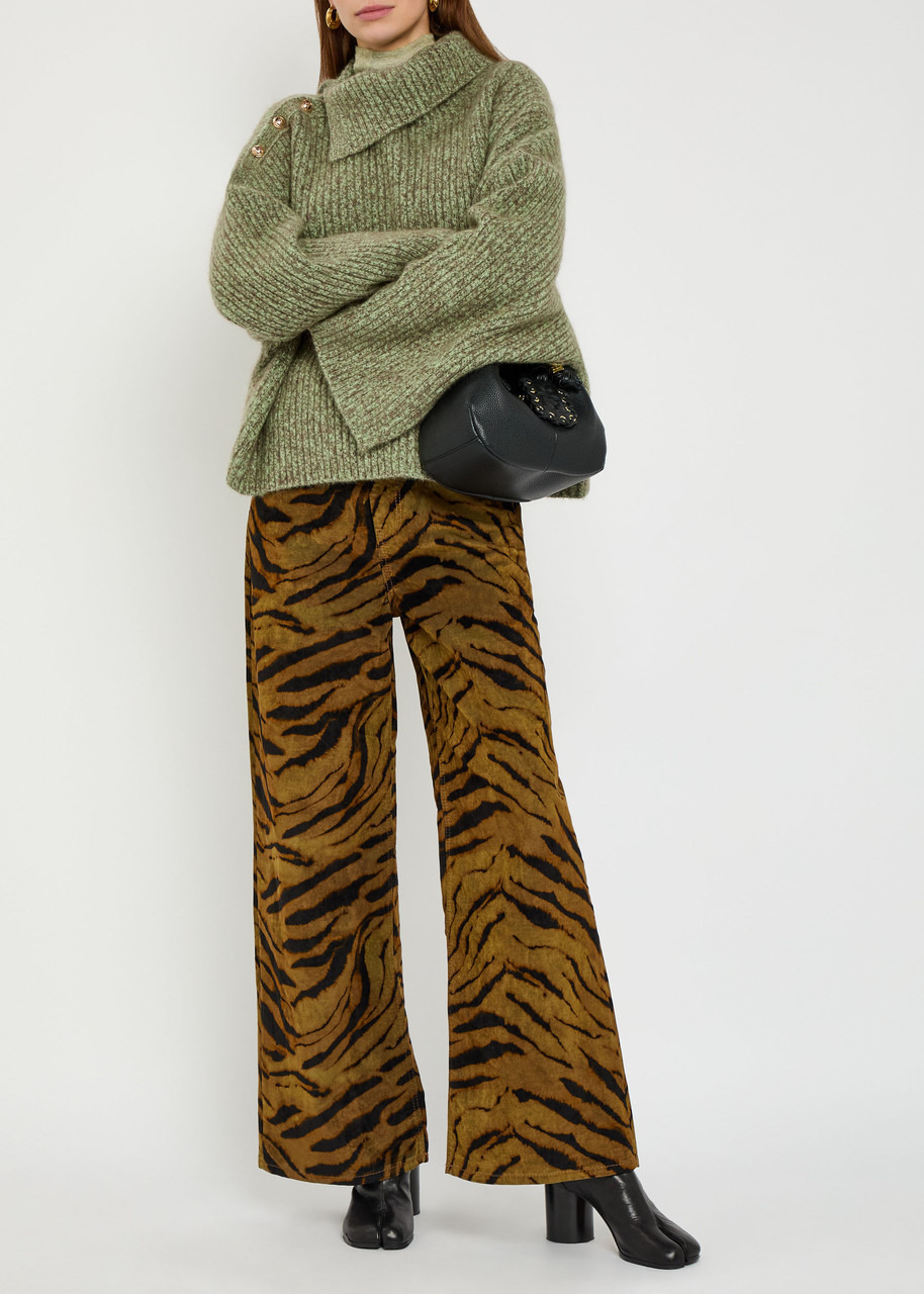 Ganni Melange Brushed Wool-blend Jumper - 4