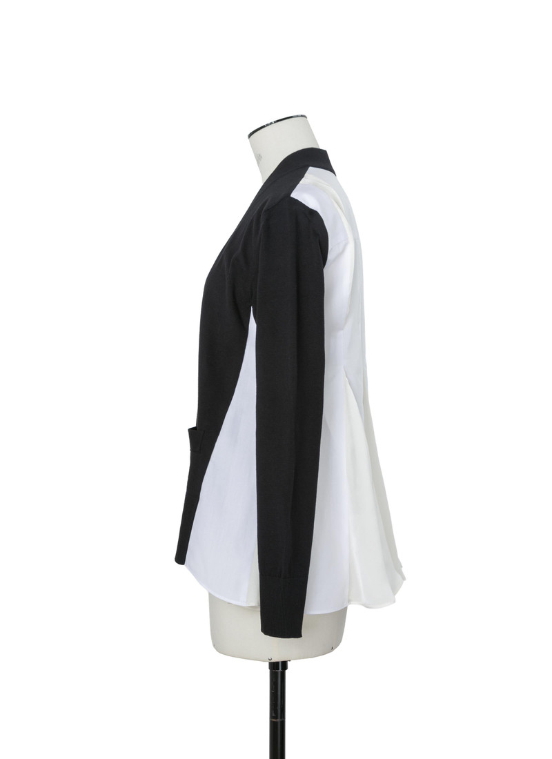 Poplin x Cotton Knit Cardigan 3