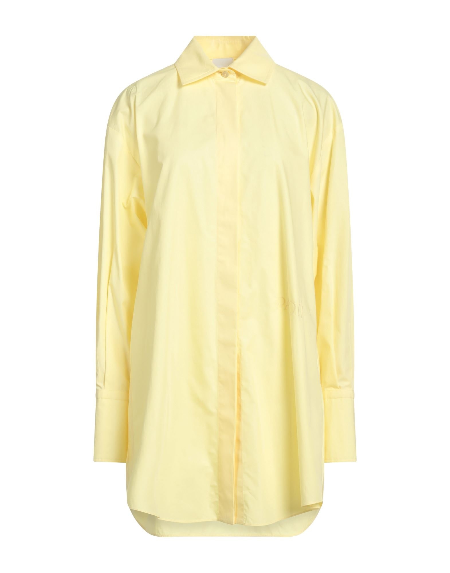 Yellow Women's Shirt Dress - 1