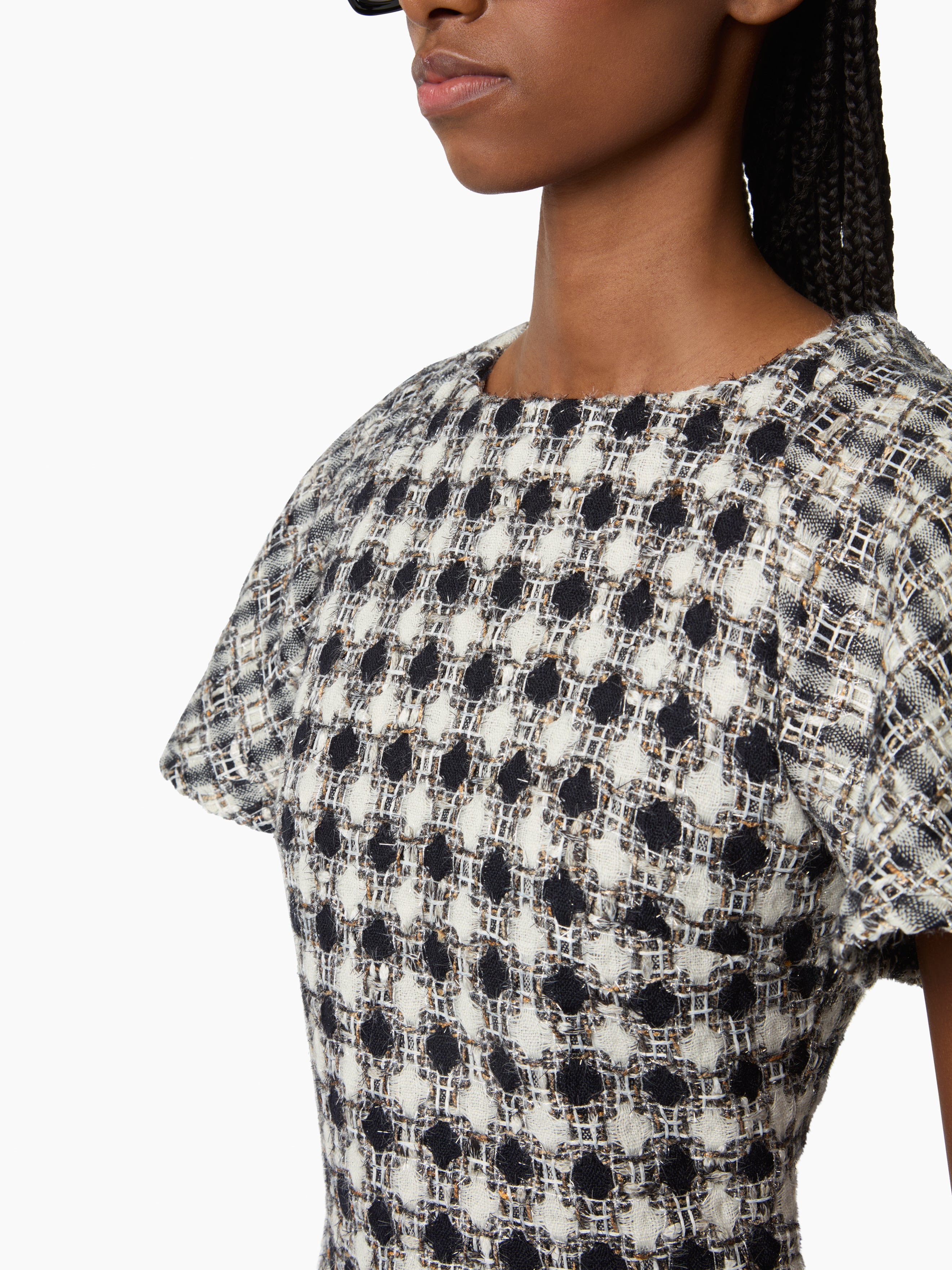 Midi Tweed Dress - 3