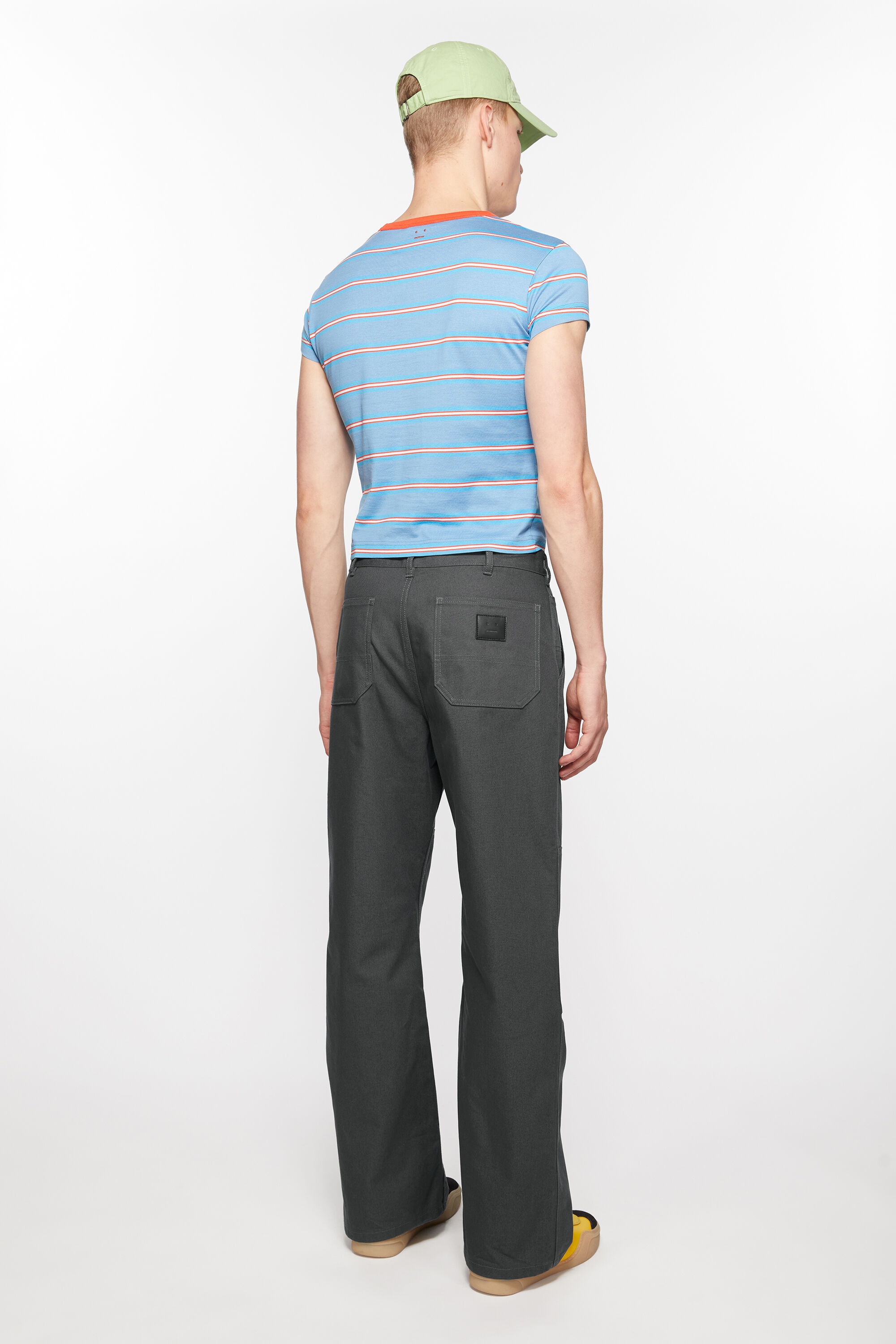 Patch canvas trousers - Dark grey - 3