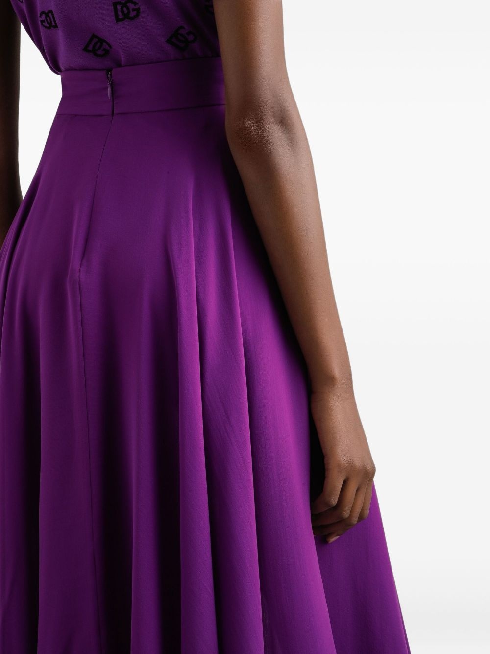 silk midi skirt - 5