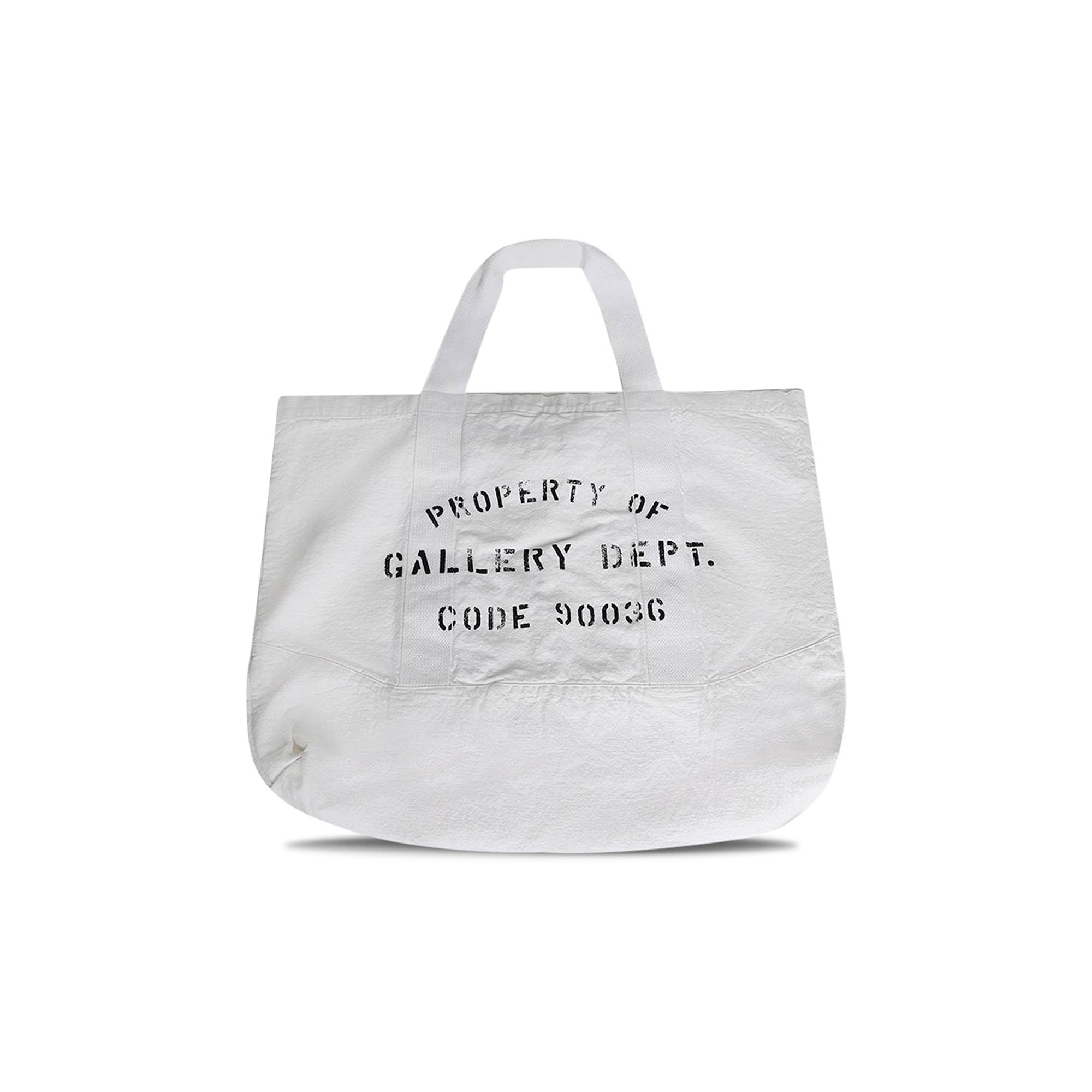 Gallery Dept. Logo Print Canvas Tote Bag 'White' - 2