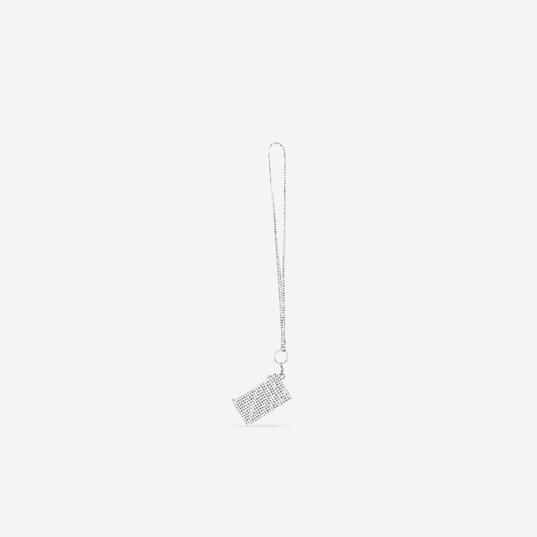 Men's Cash Card Case On Keychain in Black - 2