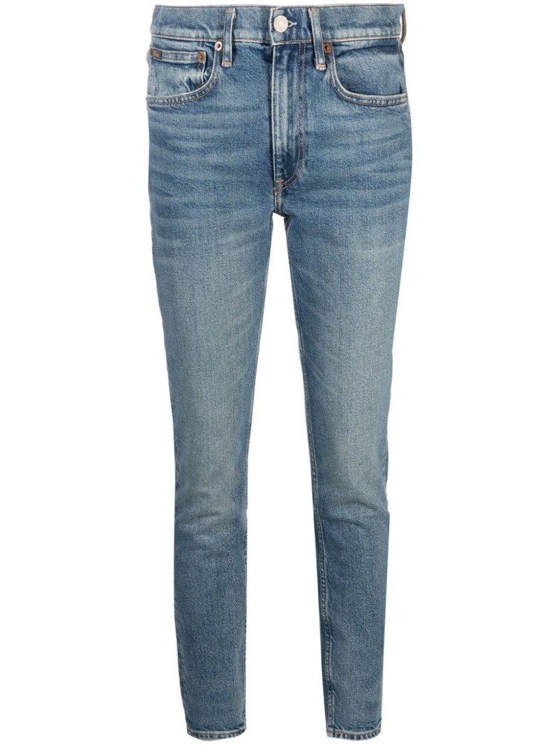 stonewashed cotton skinny jeans 1