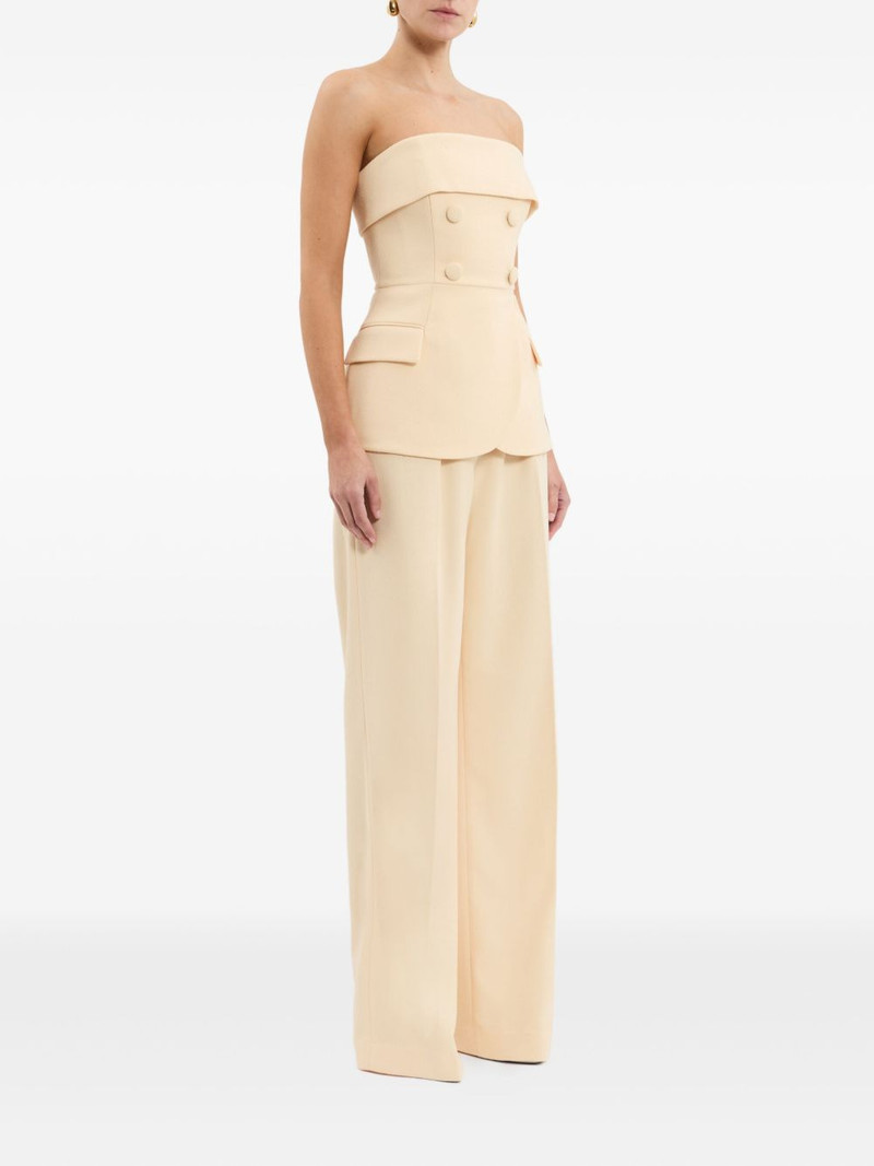 strapless double-breasted top 3