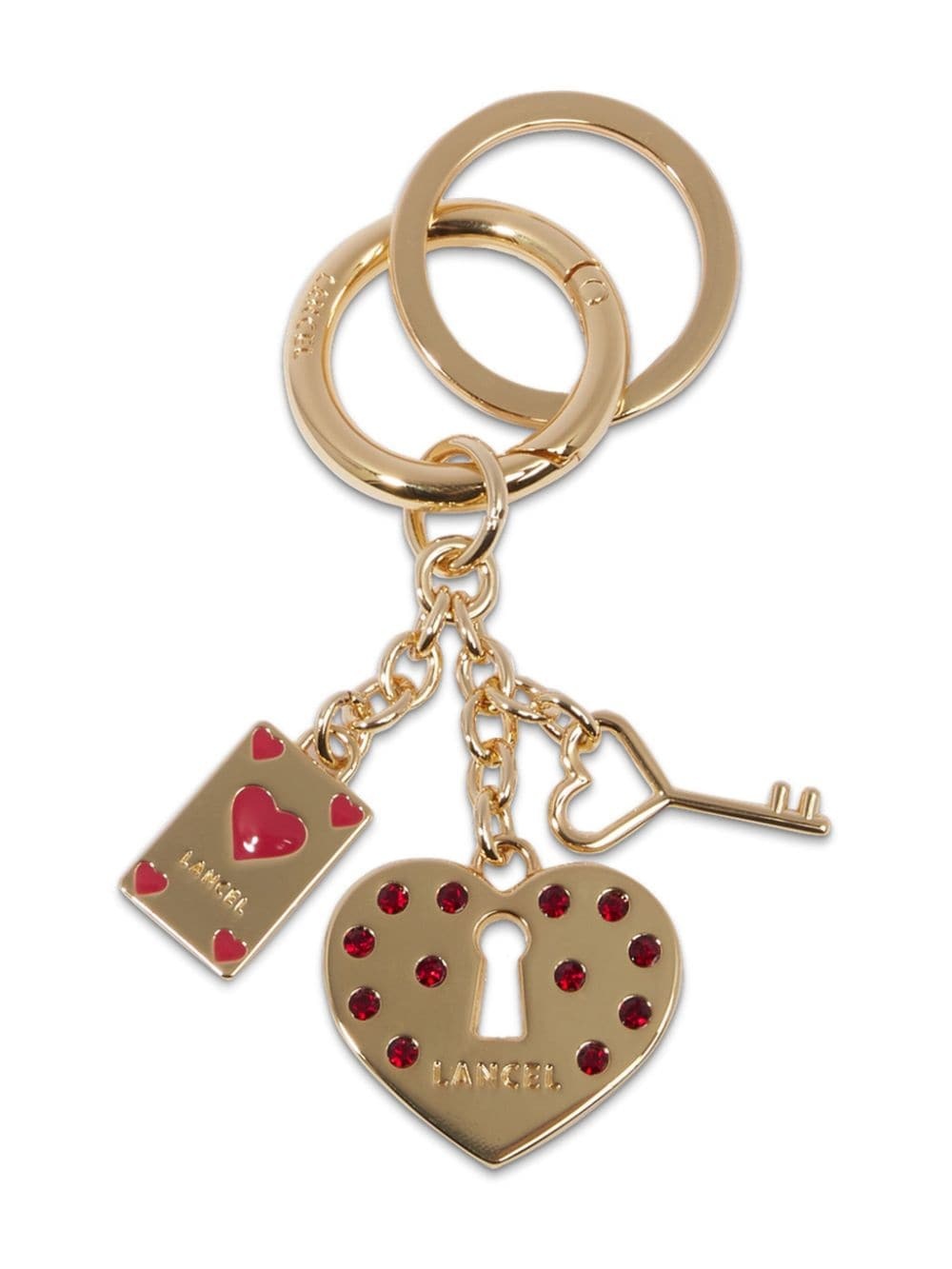 Crush crystal-embellished keyring - 1