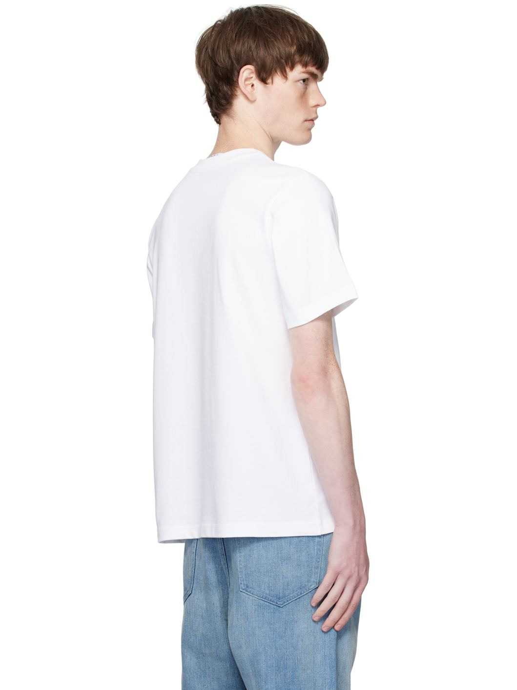 White Triomphe D'Orange Short-Sleeve T-Shirt - 3
