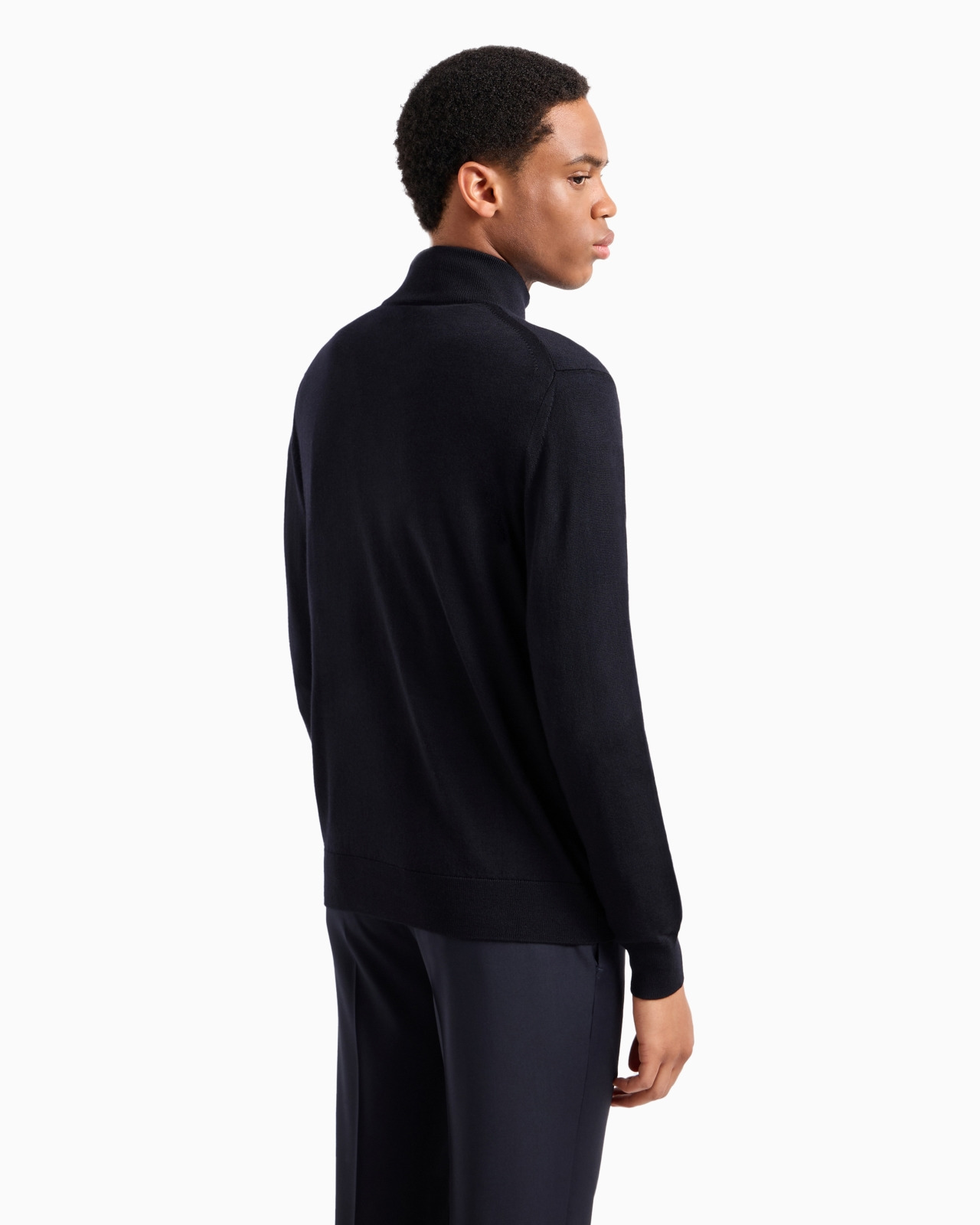 Virgin-wool full-zip cardigan - 3