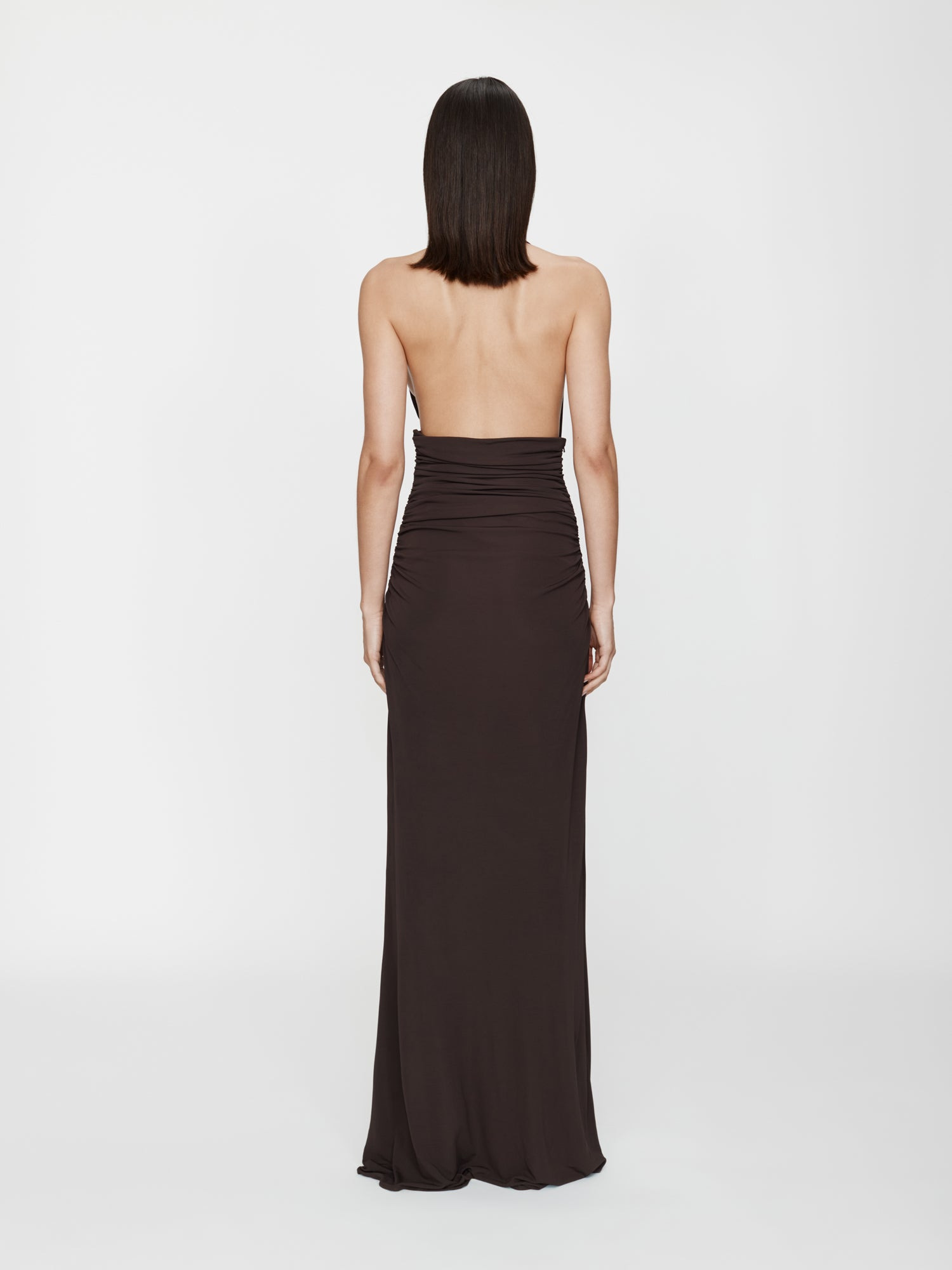 Draped Cummerbund Jersey Dress - 4