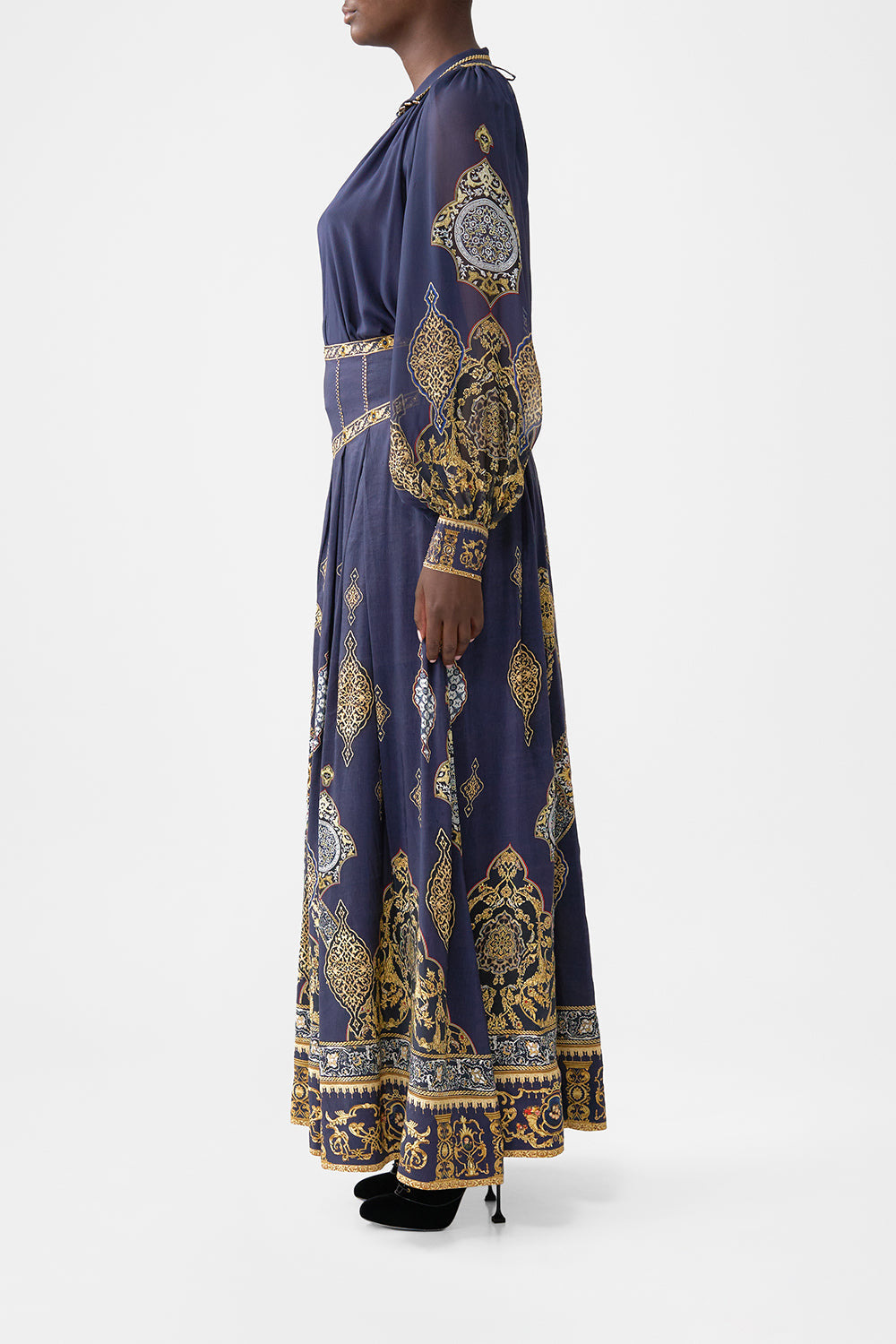 CORSET WAIST MAXI SKIRT - 4