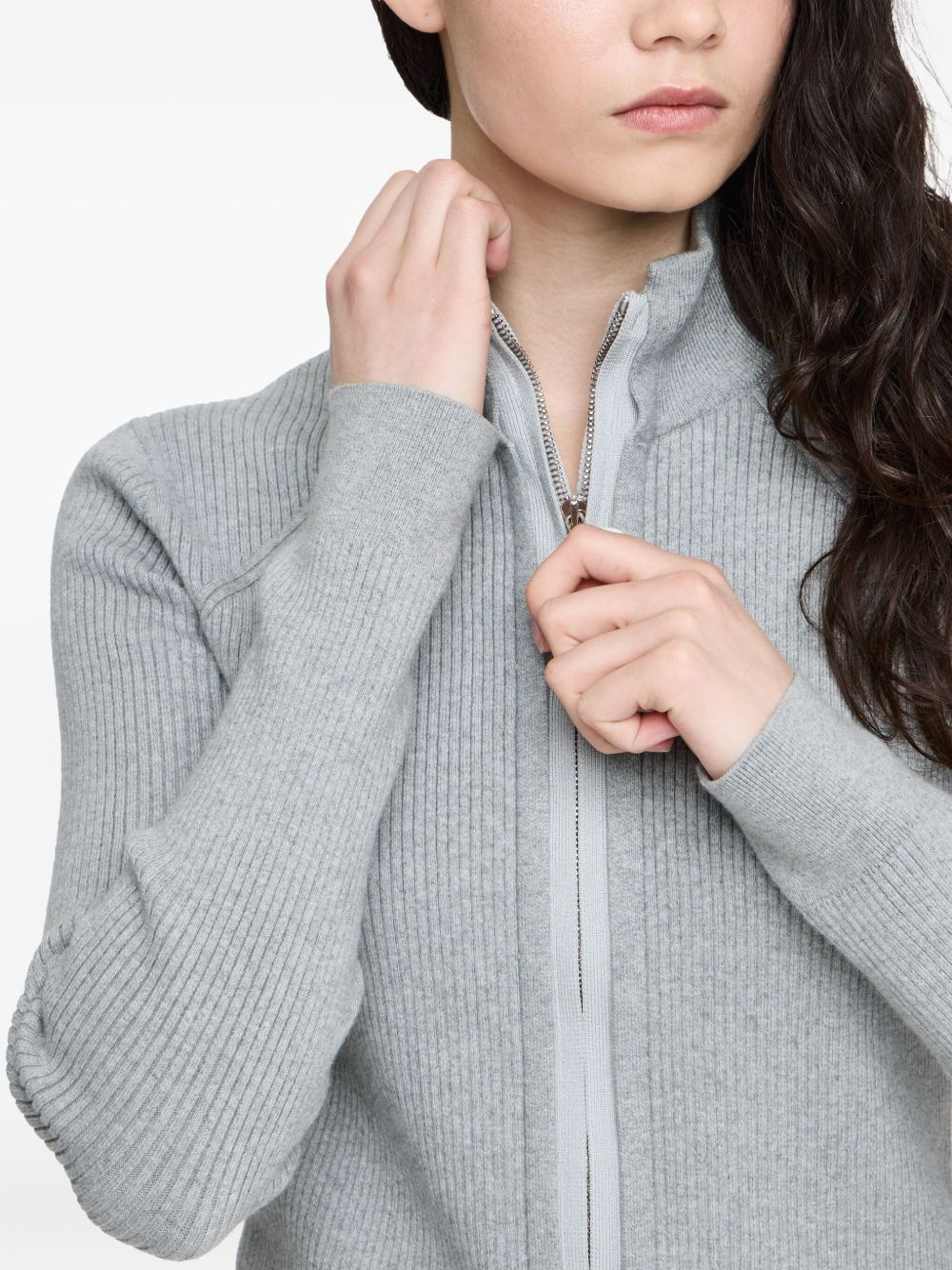 zip-up cardigan - 4