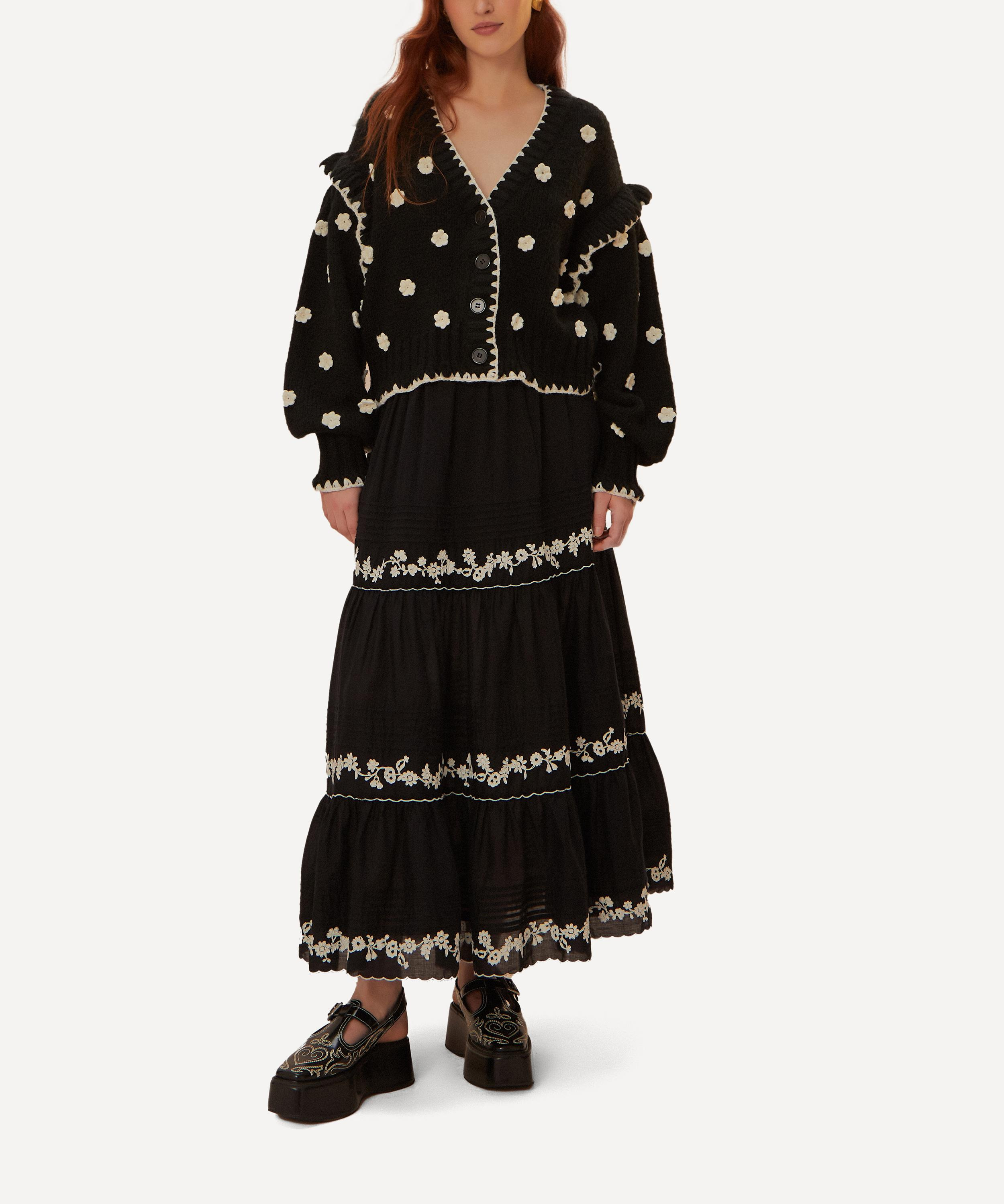 Flowers Knit Cardigan - 2