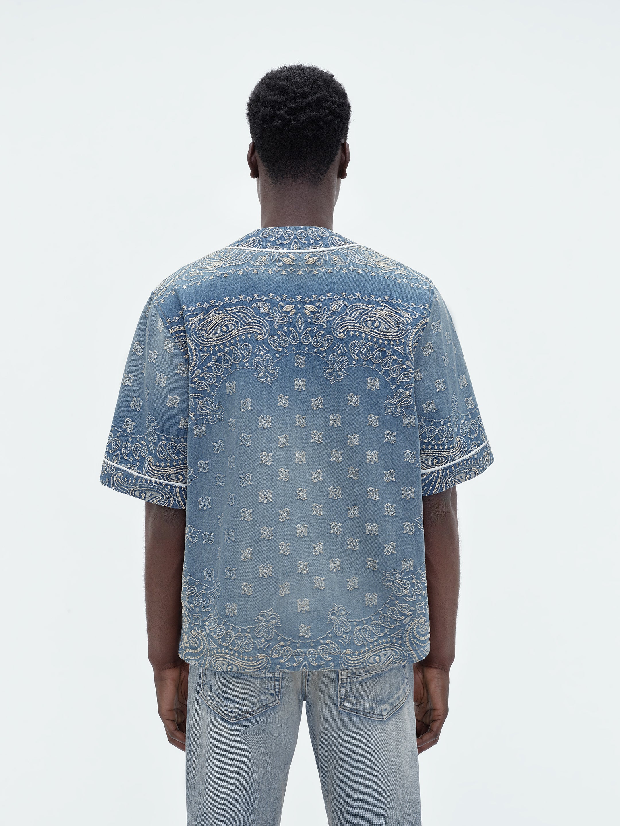 BANDANA JACQUARD BASEBALL SHIRT - 4