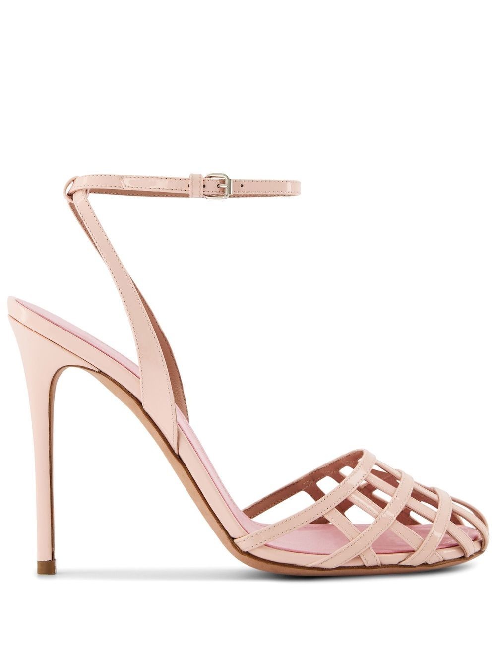 caged stiletto-heel sandals - 1