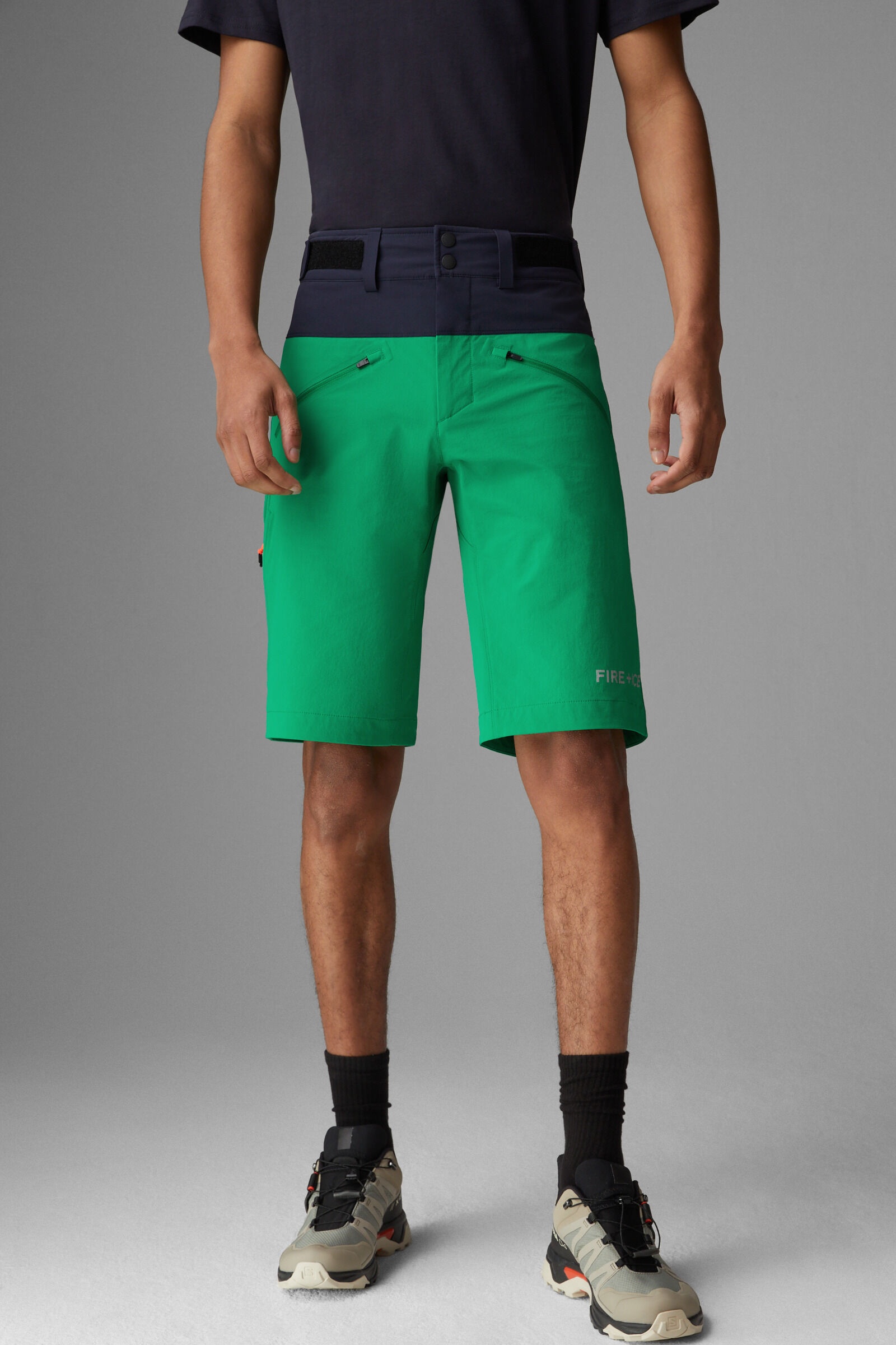 Cewan functional shorts in Green/Navy blue - 2