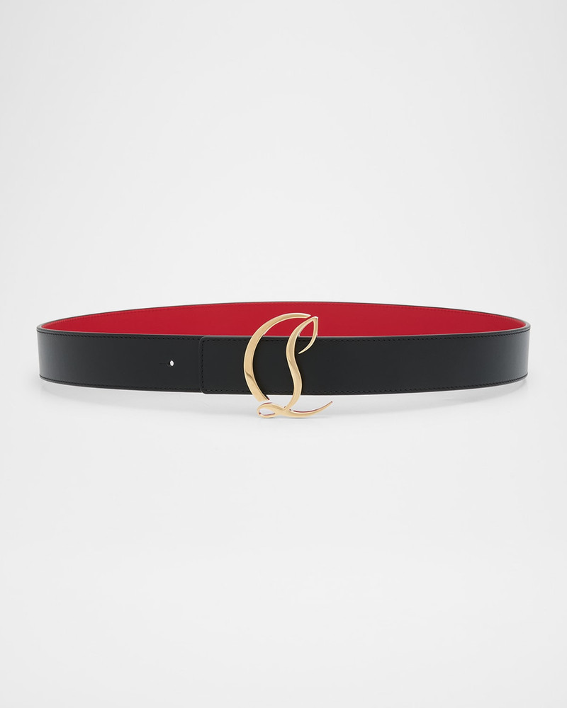 CL Logo Leather Belt 1
