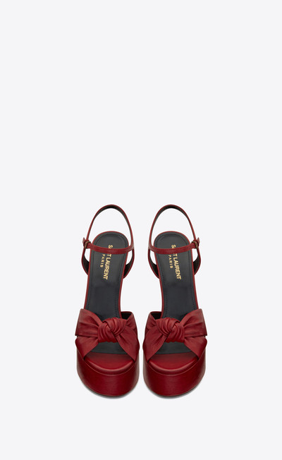 SAINT LAURENT bianca sandals in smooth leather outlook