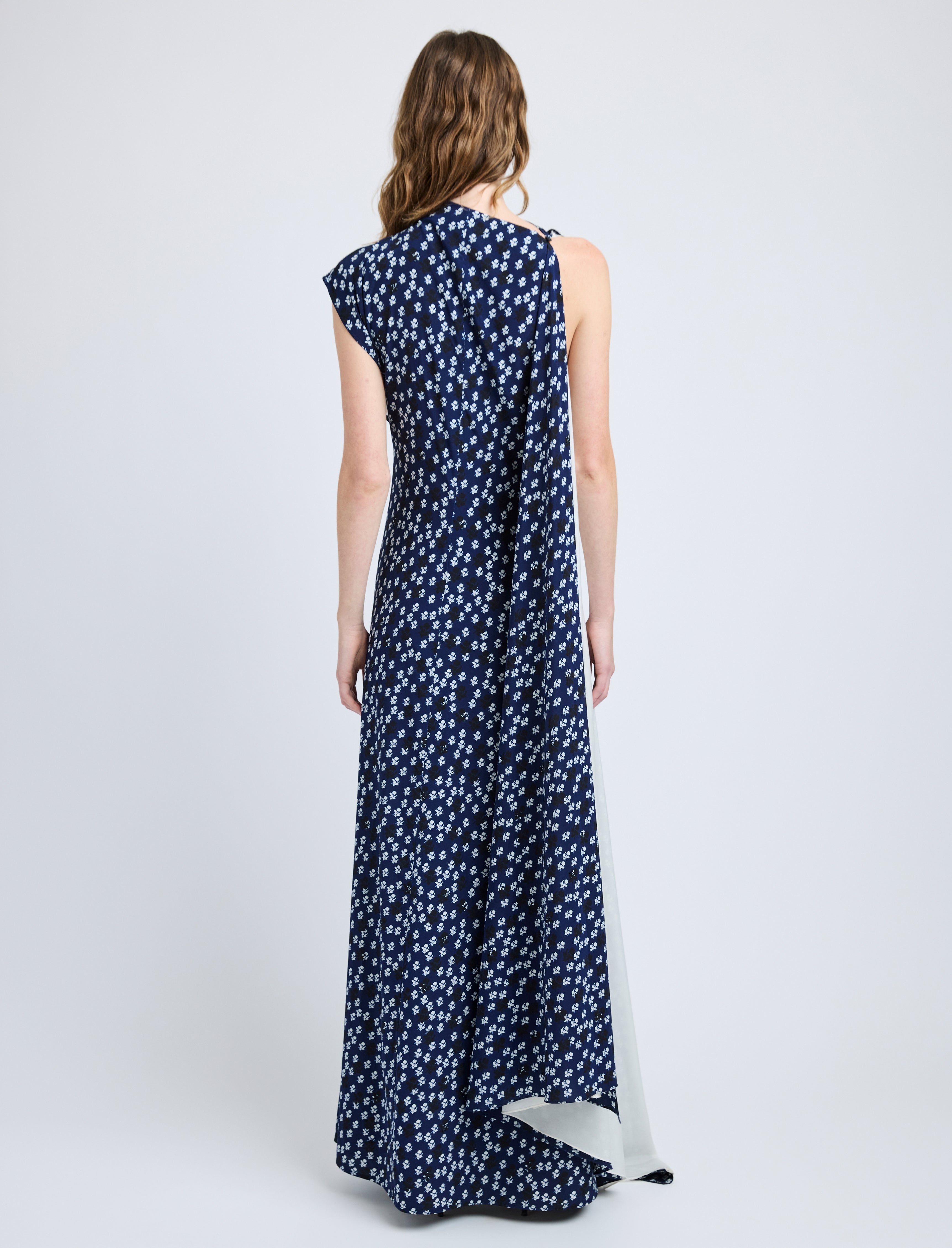 Devyn Dress in Printed Silk Viscose - 4