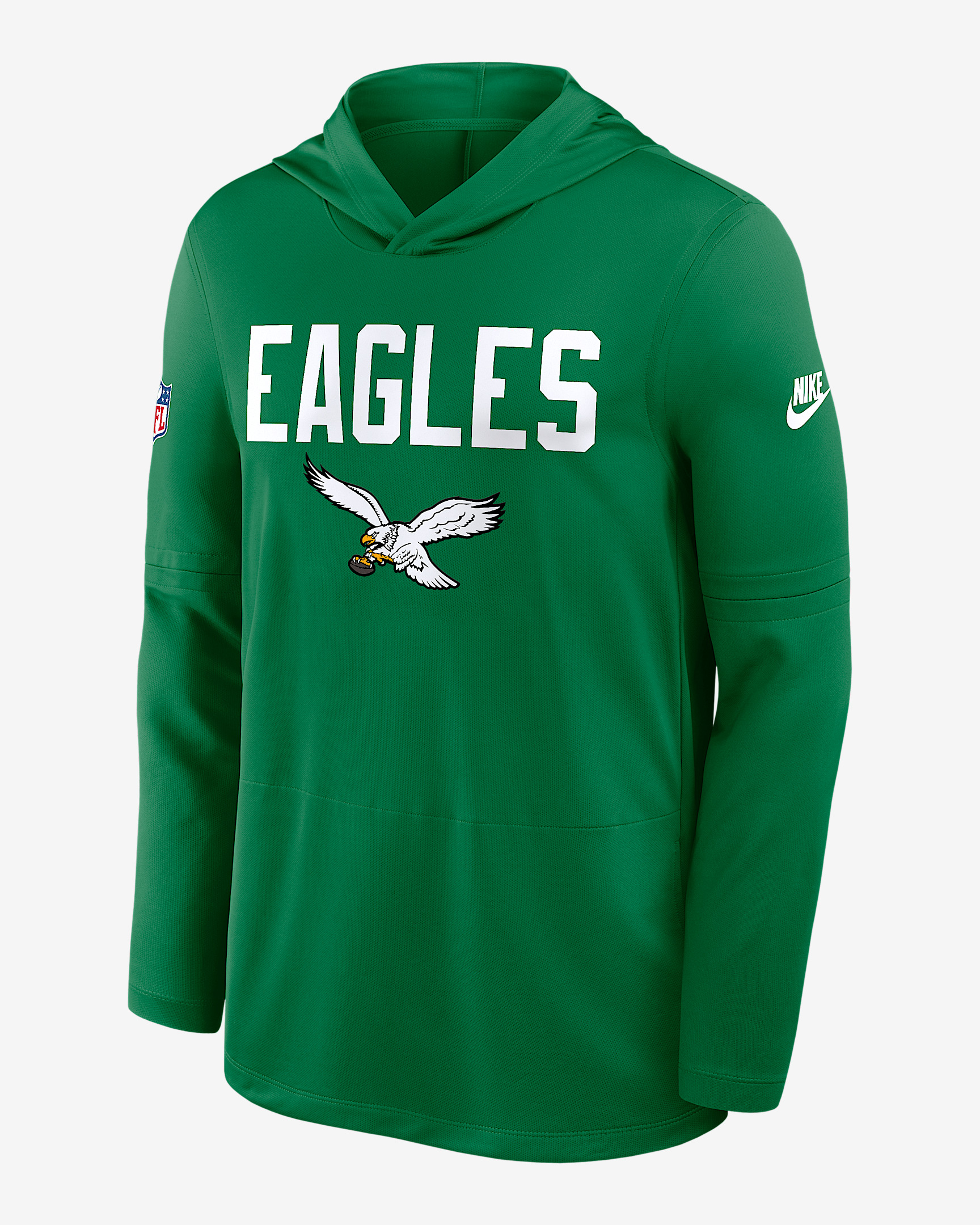 Philadelphia Eagles Pass Accuracy Men's Nike Dri-FIT NFL Long-Sleeve Hooded Top - 1