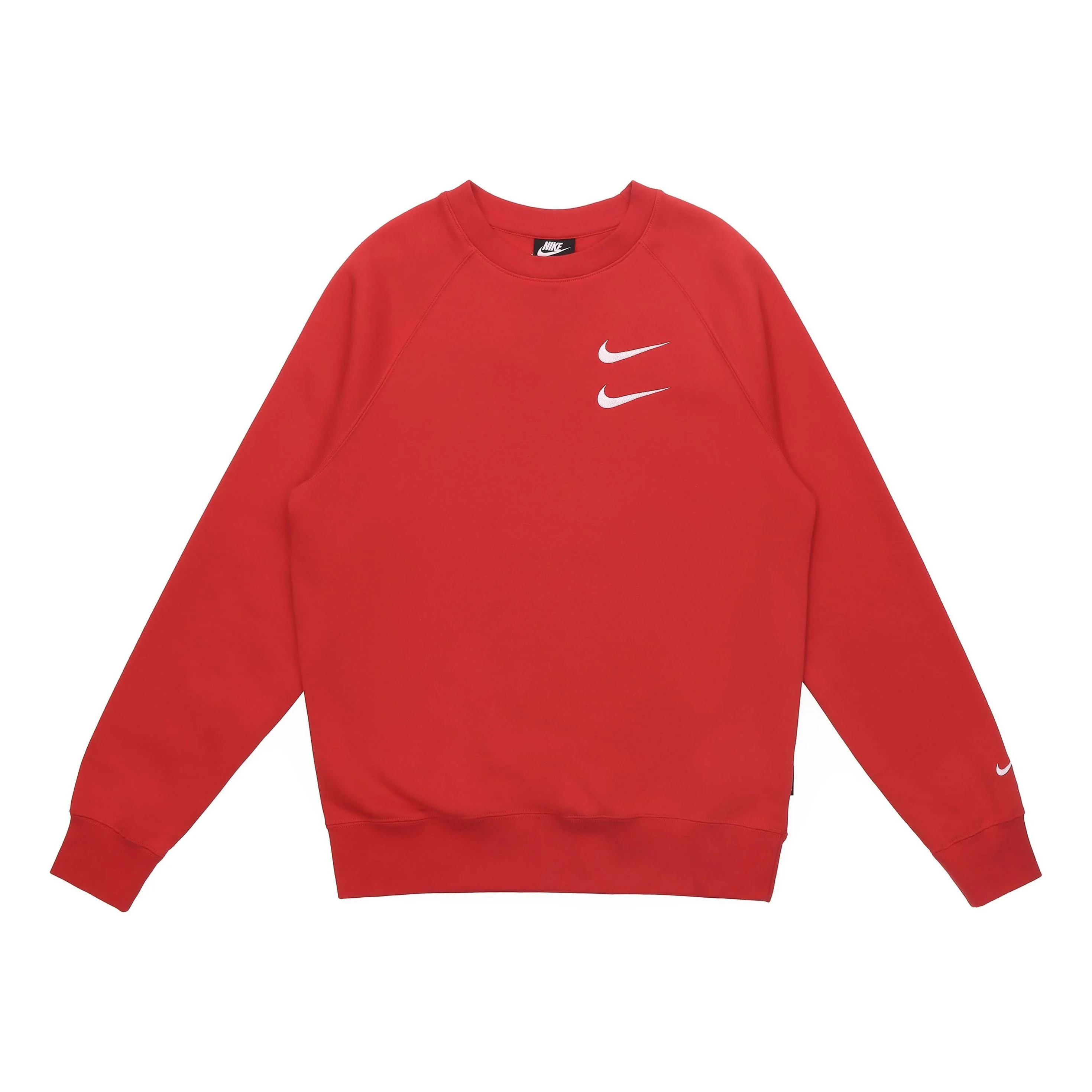 Nike Embroidered Fleece Lined Stay Warm Round Neck Pullover Red DD5079-657 - 1