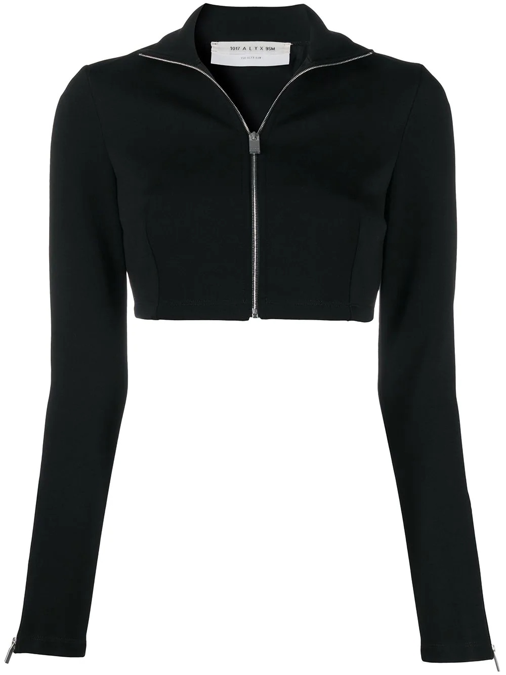 zip-up cropped jacket - 1