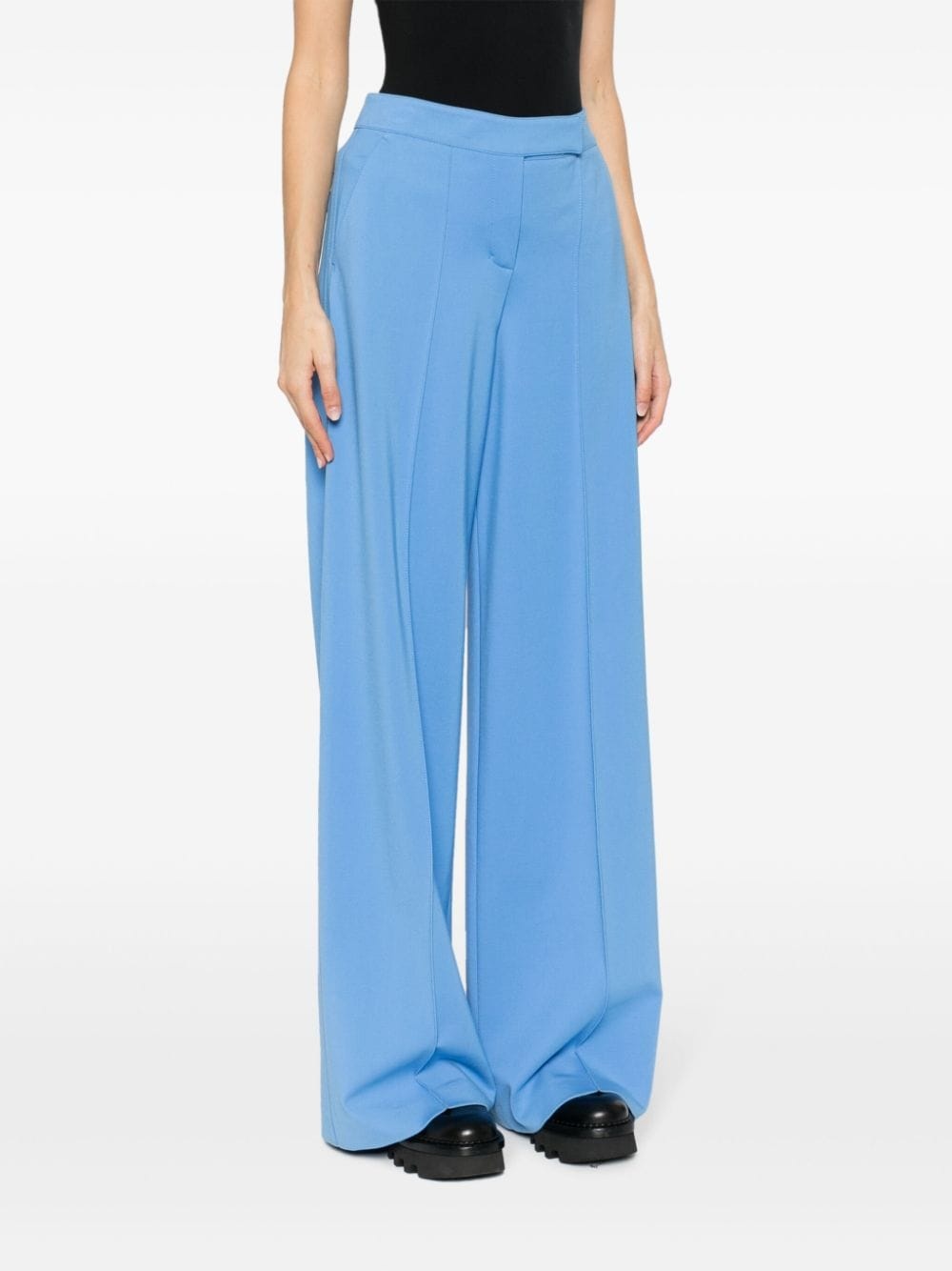 high-waisted flared trousers - 3