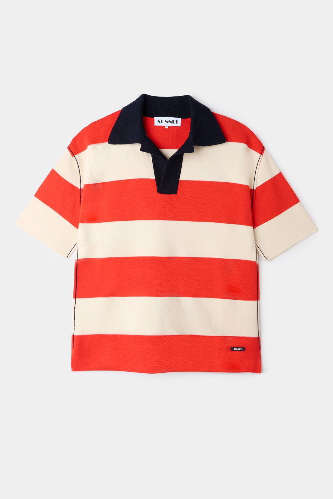 MAGLIAUNITA POLO SHIRT / cream & orange stripes - 2