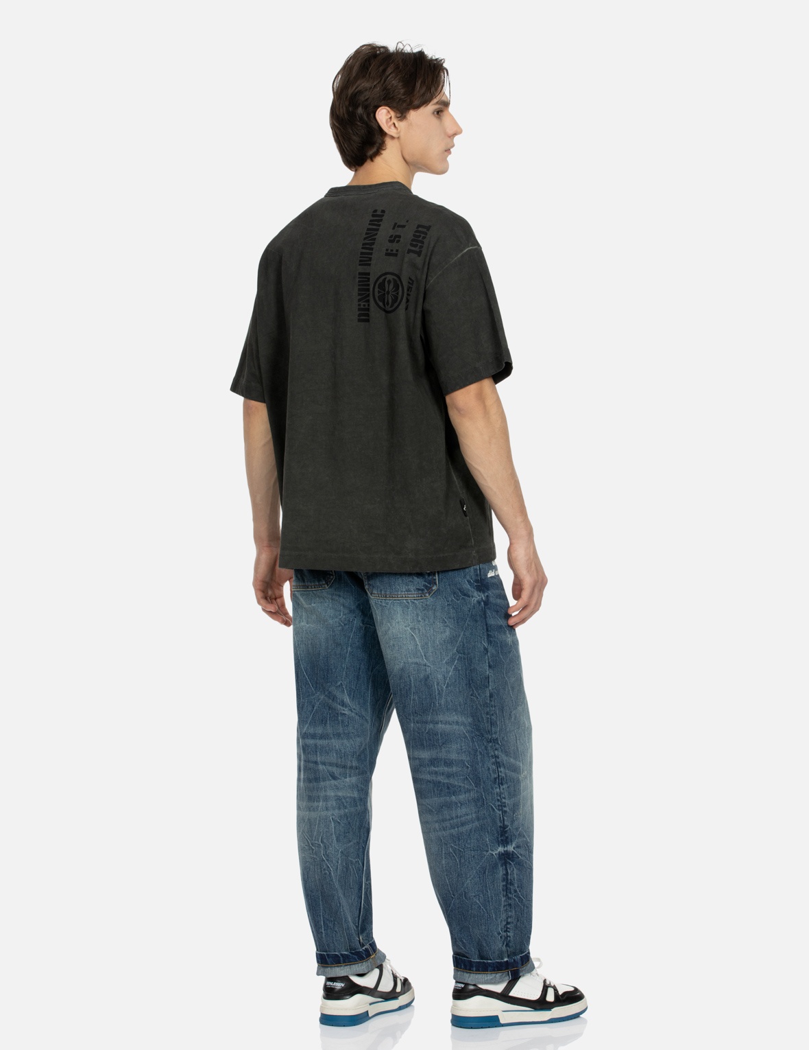 GODHEAD EMBROIDERY AND KAMON PRINT LOOSE FIT T-SHIRT - 3