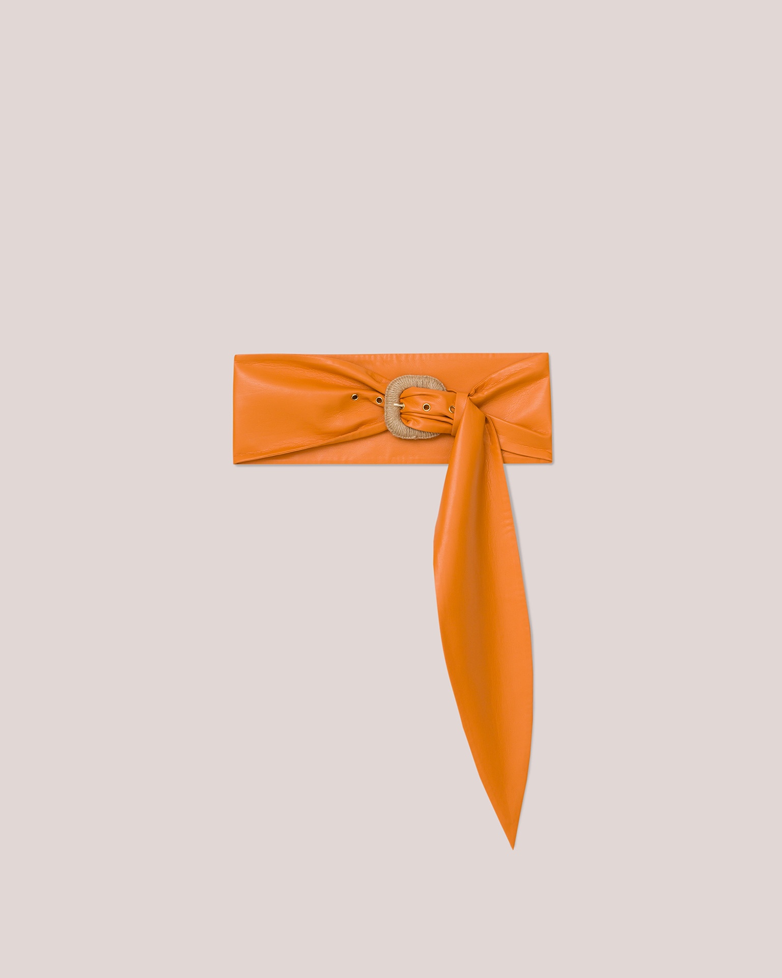 DAE RUSTIC - Vegan leather belt - Orange - 1