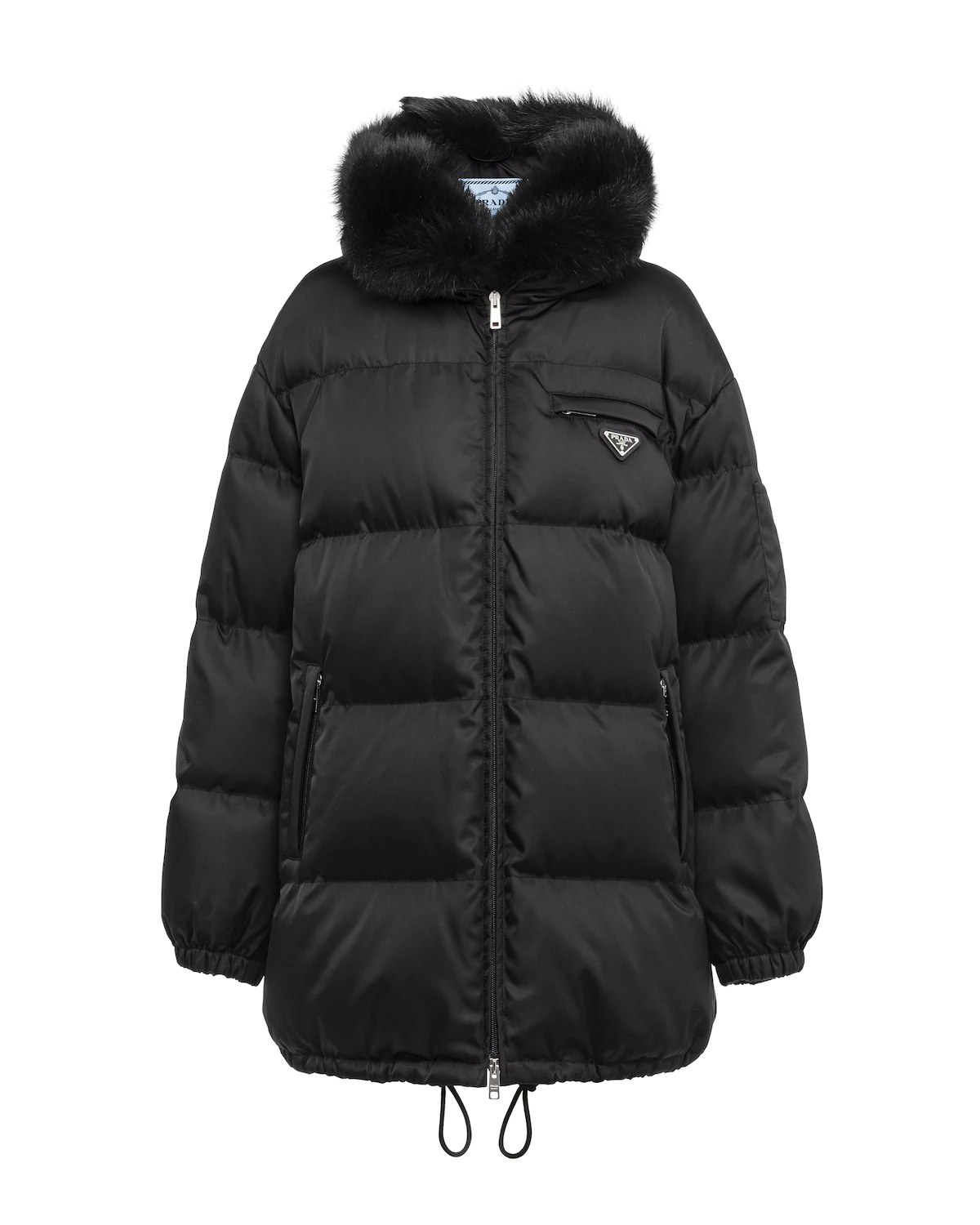 Re-Nylon gabardine puffer jacket - 1