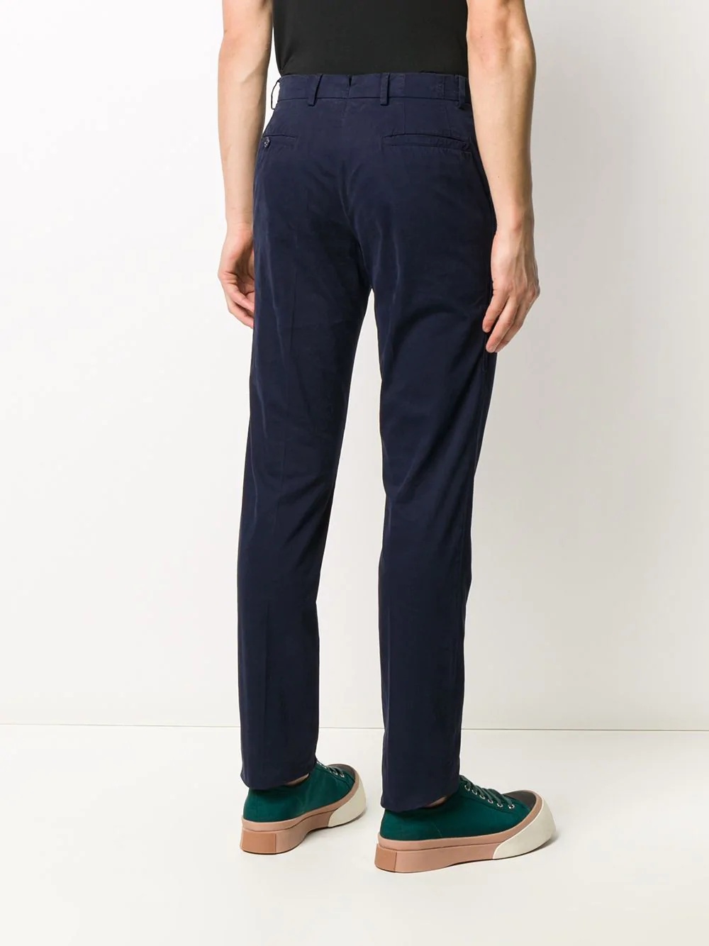 mid-rise fitted chinos - 4