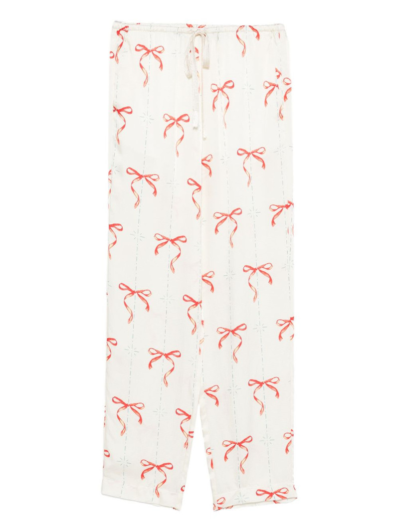 bow-patterned trousers 1