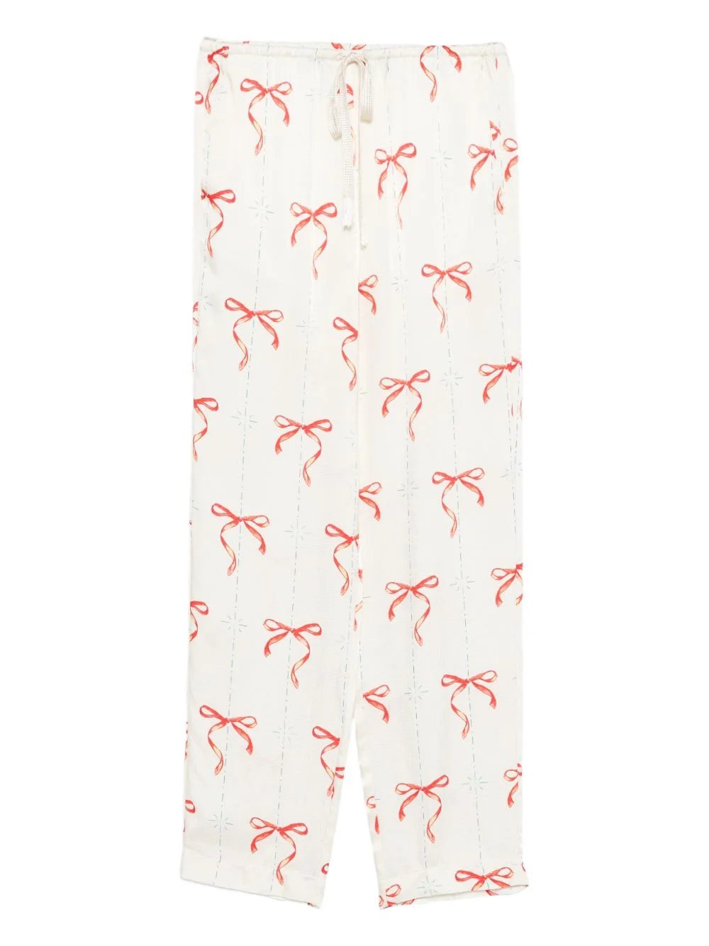 bow-patterned trousers - 1