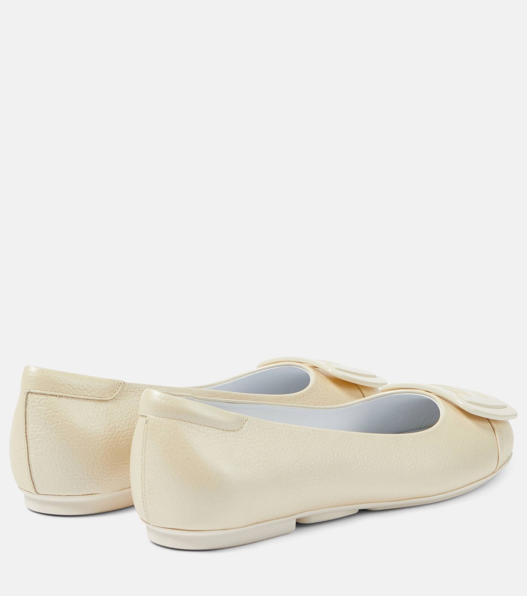 H661 leather ballet flats - 3