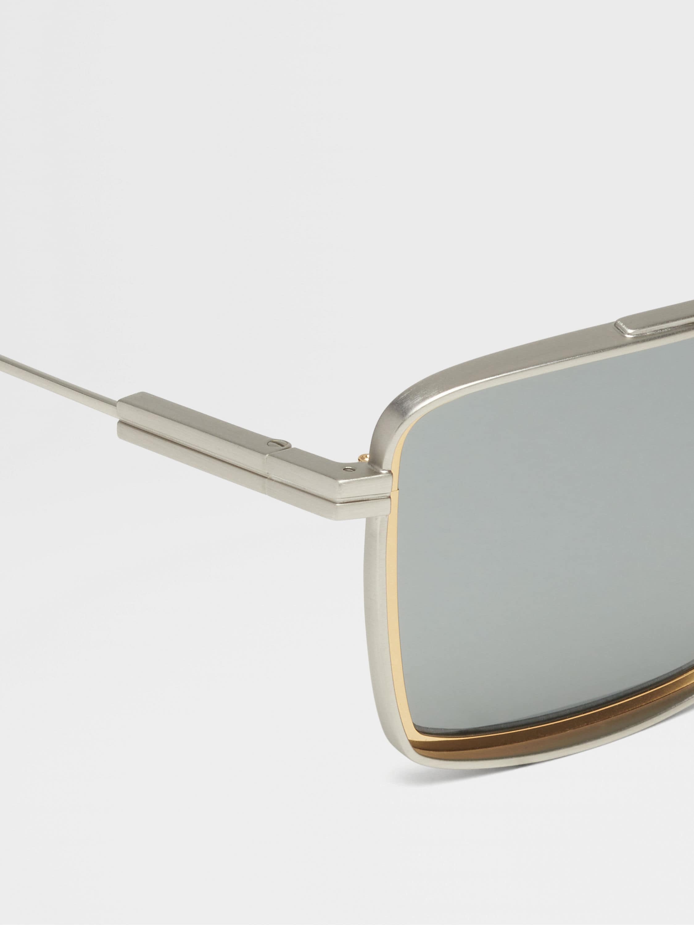 SATIN PALLADIUM METAL SUNGLASSES - 2
