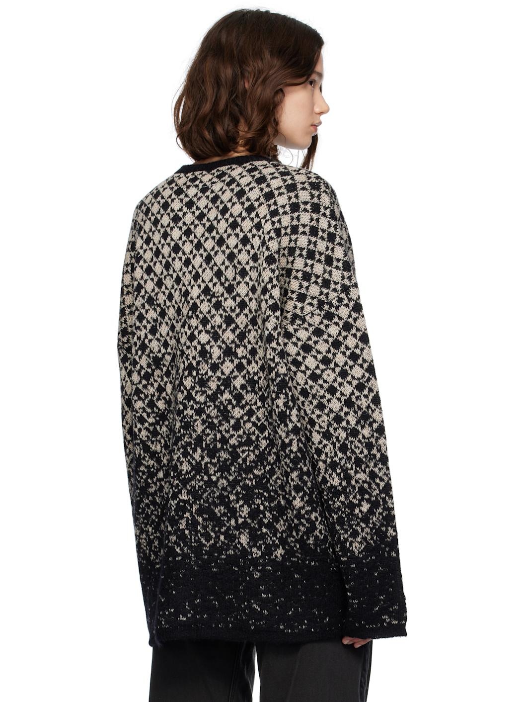Beige Wool & Mohair Sweater - 3