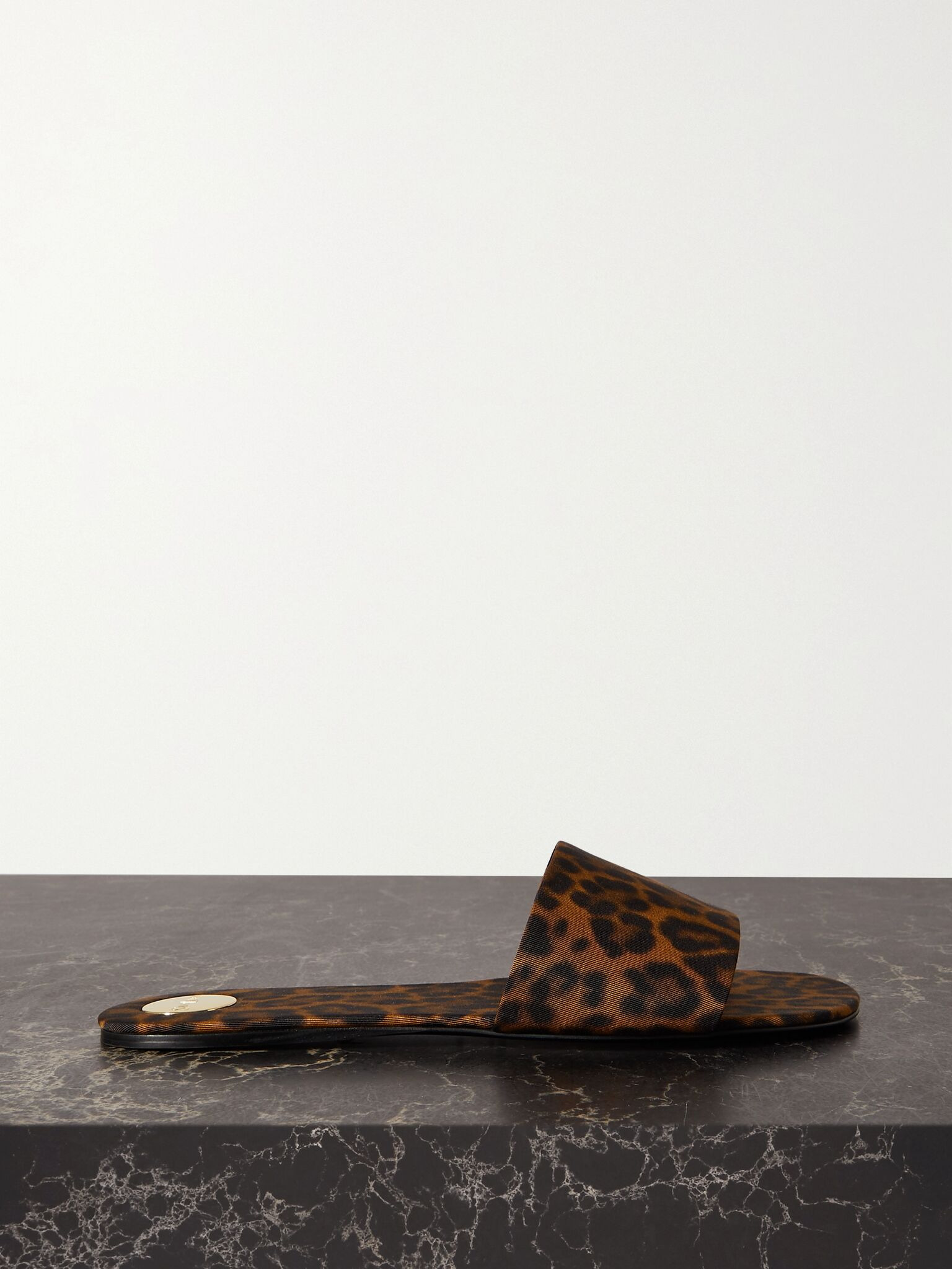 Carlyle leopard-print grosgrain sandals Brown - 1