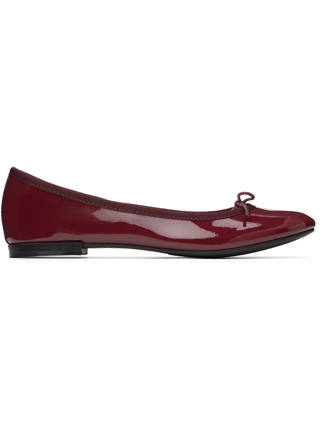 Burgundy Cendrillon Rubber-Sole Ballerina Flats - 1