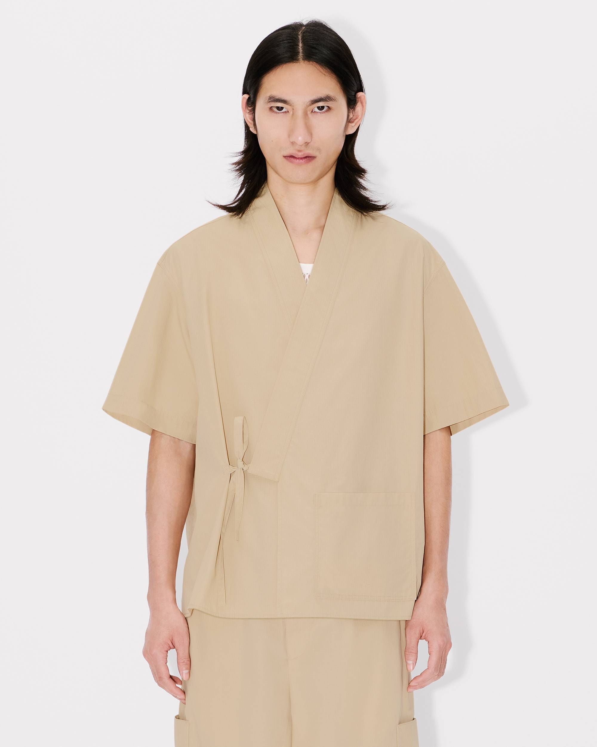 Kimono shirt in cotton ripstop - 3