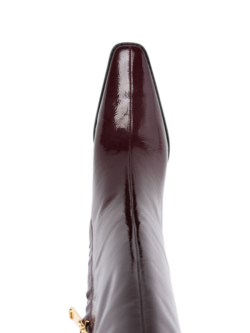 Darrah patent leather knee-high boots 4