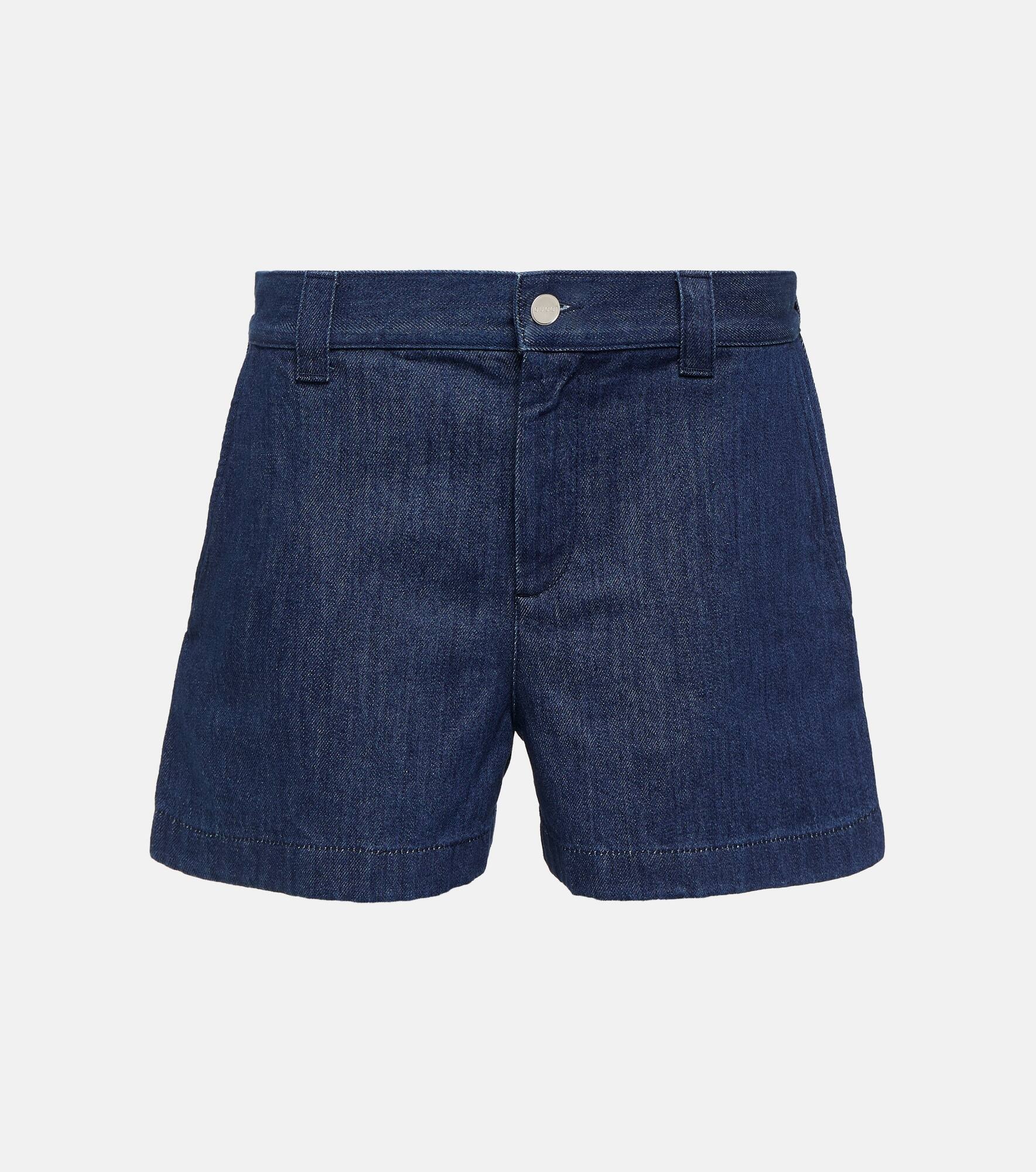 Horsebit denim shorts - 1
