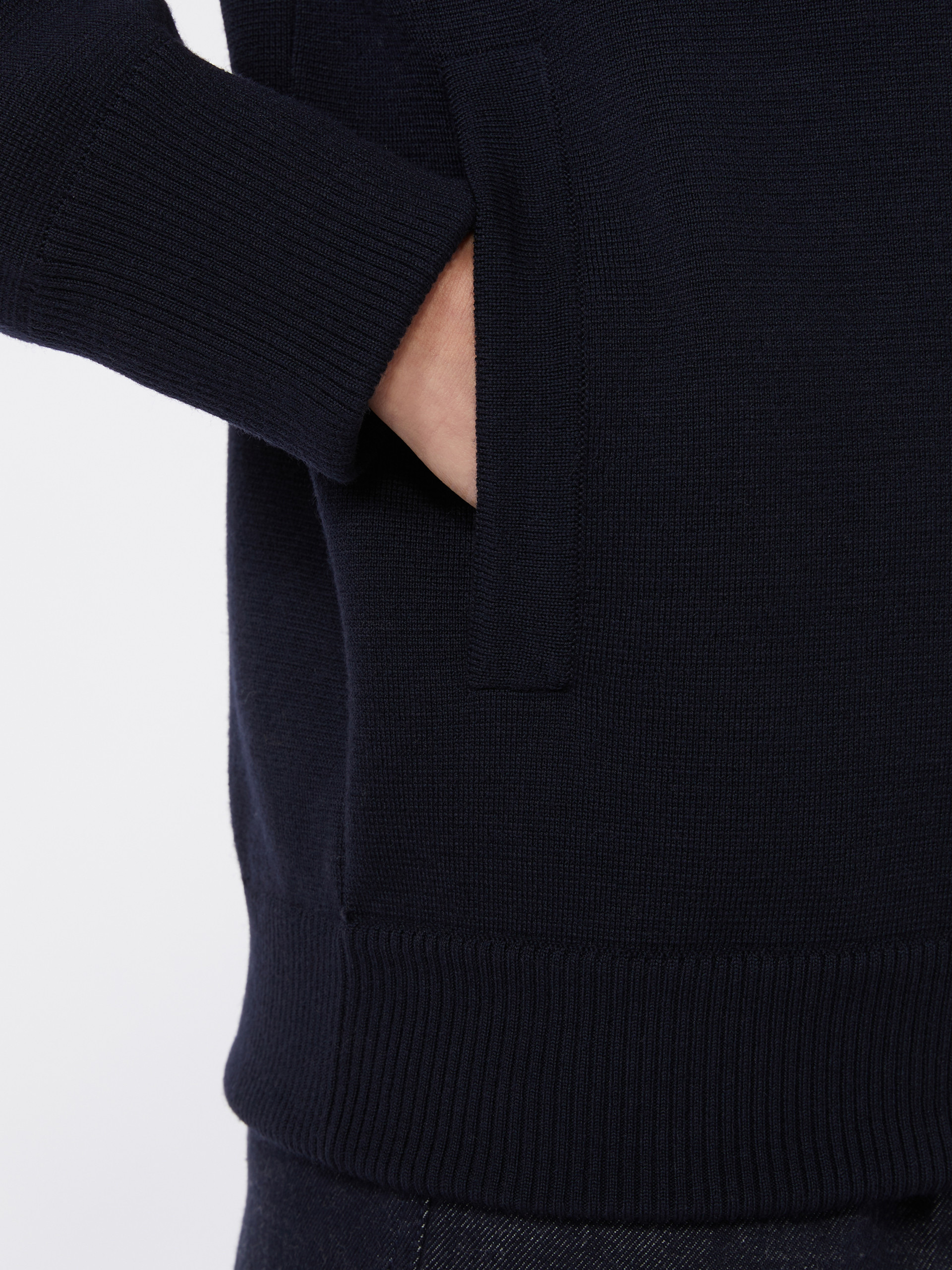 PELAGO Fabric-stitch wool cardigan - 5