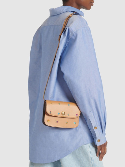 Etro Embroidered leather shoulder bag outlook