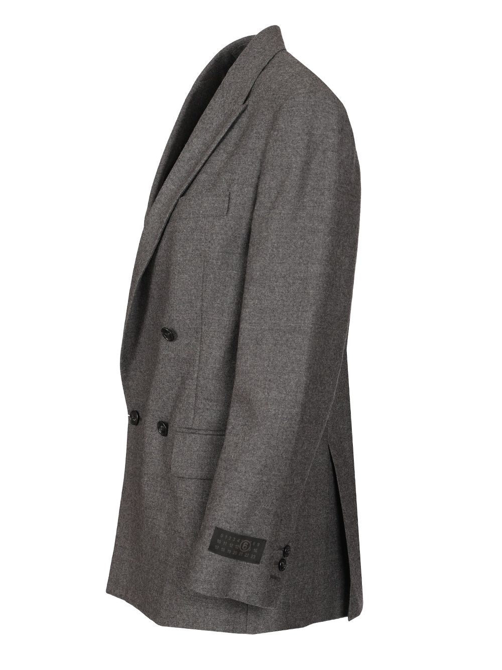 Double-Breasted Jacket Jackets Grey - 3