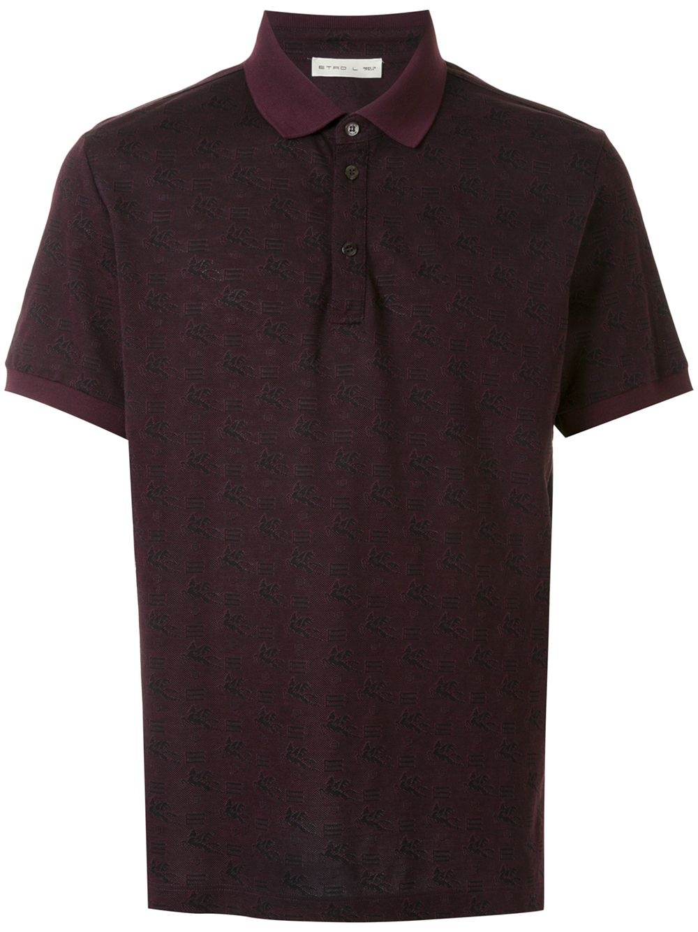 logo print polo shirt - 1