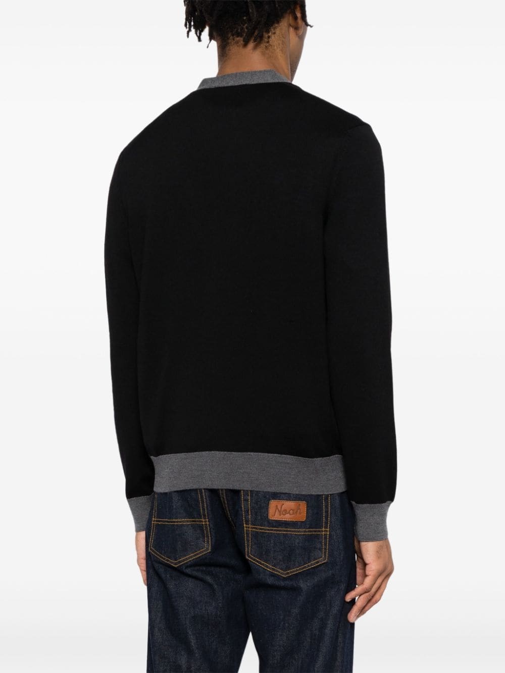 Bold Fox Head Patch cardigan - 4